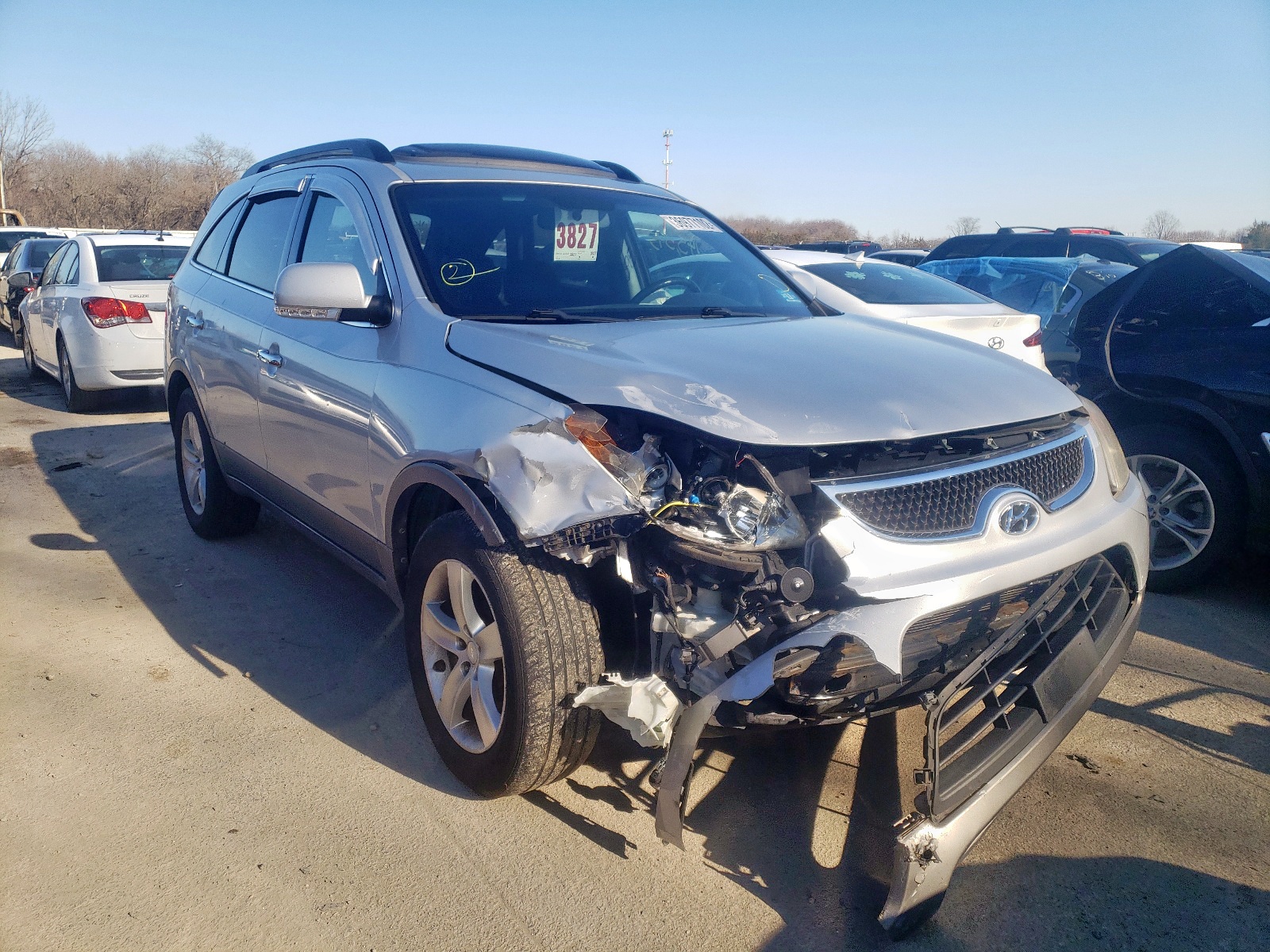 HYUNDAI VERACRUZ G 2007 with VIN KM8NU13C87U024244 - Photo from auction