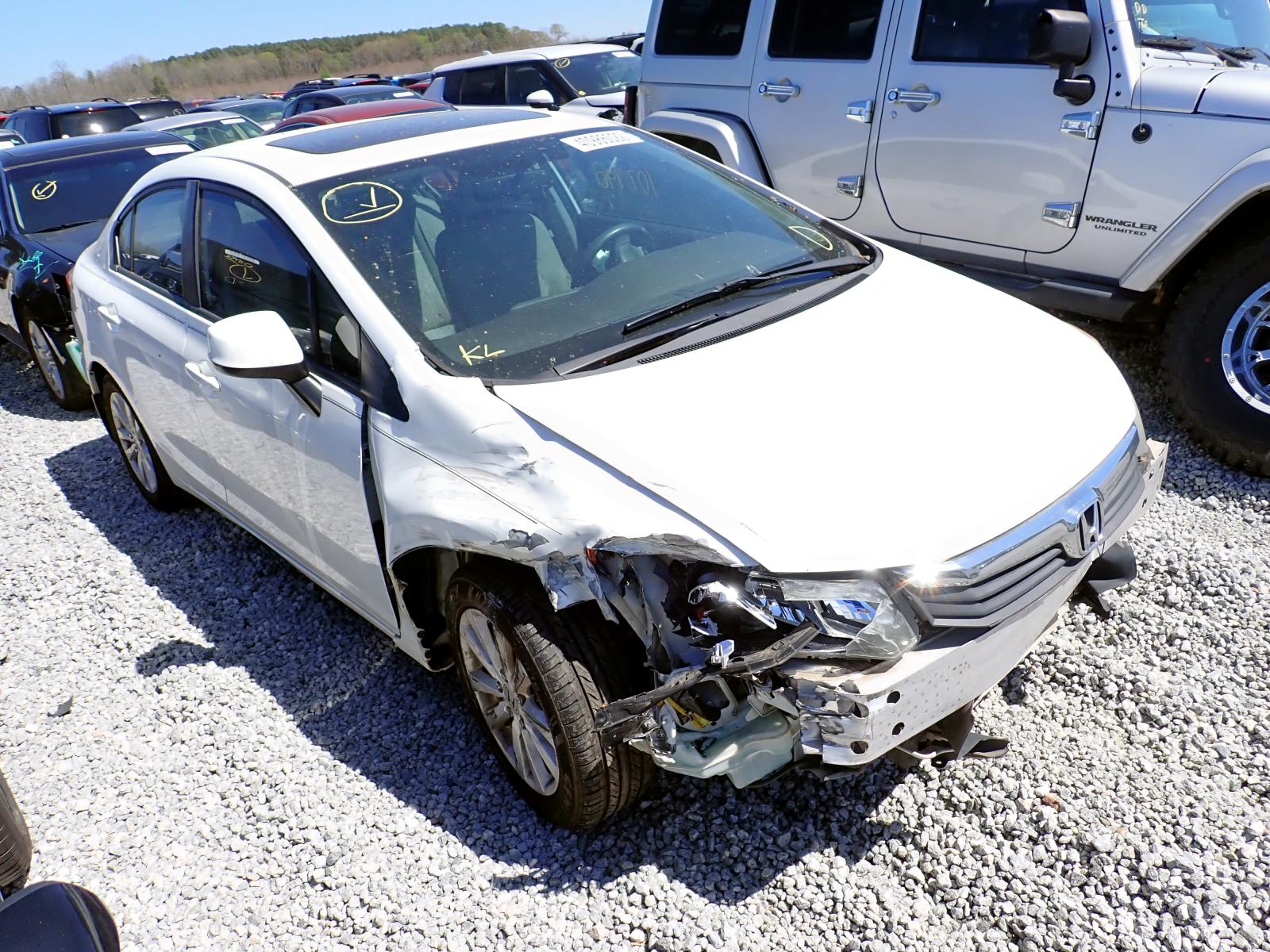 HONDA CIVIC EX 2012 with VIN 19XFB2F82CE049130 - Photo from auction
