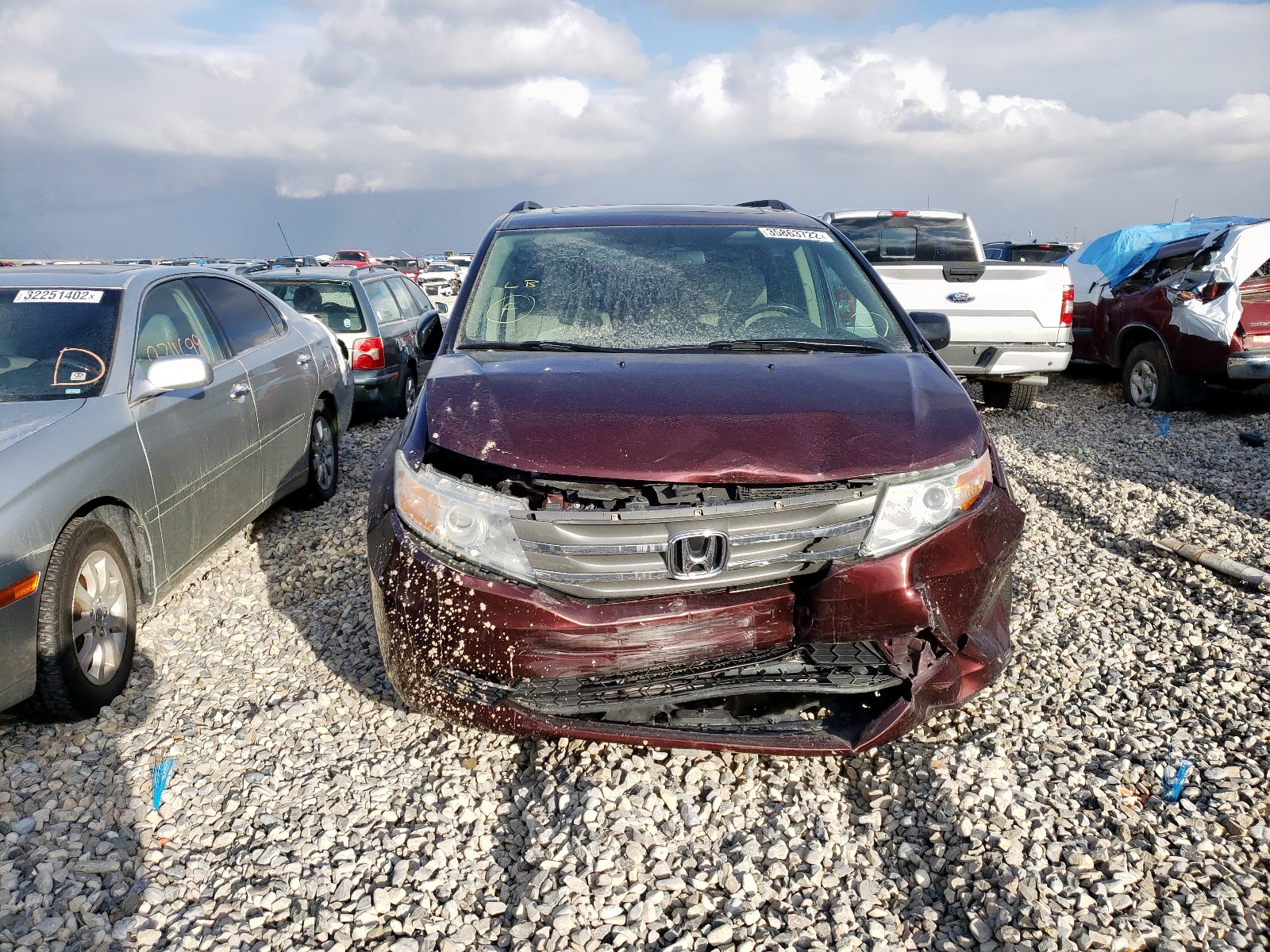Photo 9 from auction – 2013 HONDA ODYSSEY EX with VIN 5FNRL5H69DB013602