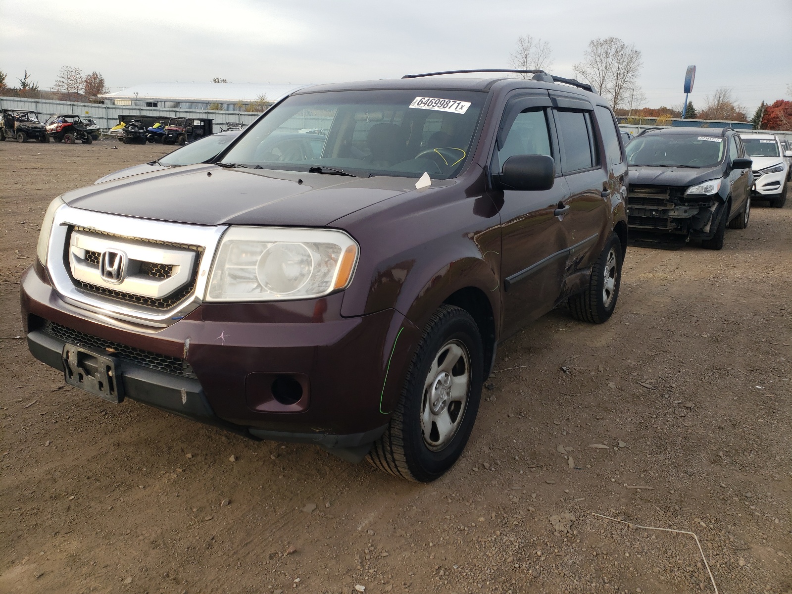 Photo 2 from auction – 2009 HONDA PILOT LX with VIN 5FNYF48219B054839