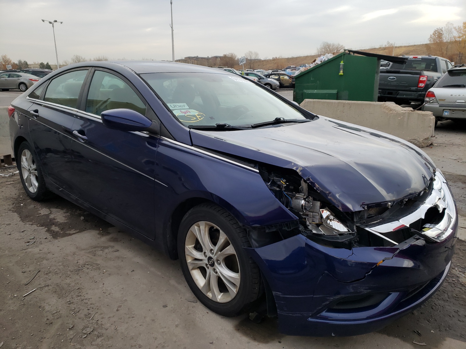 HYUNDAI SONATA GLS 2011 with VIN 5NPEB4AC6BH044431 - Photo from auction