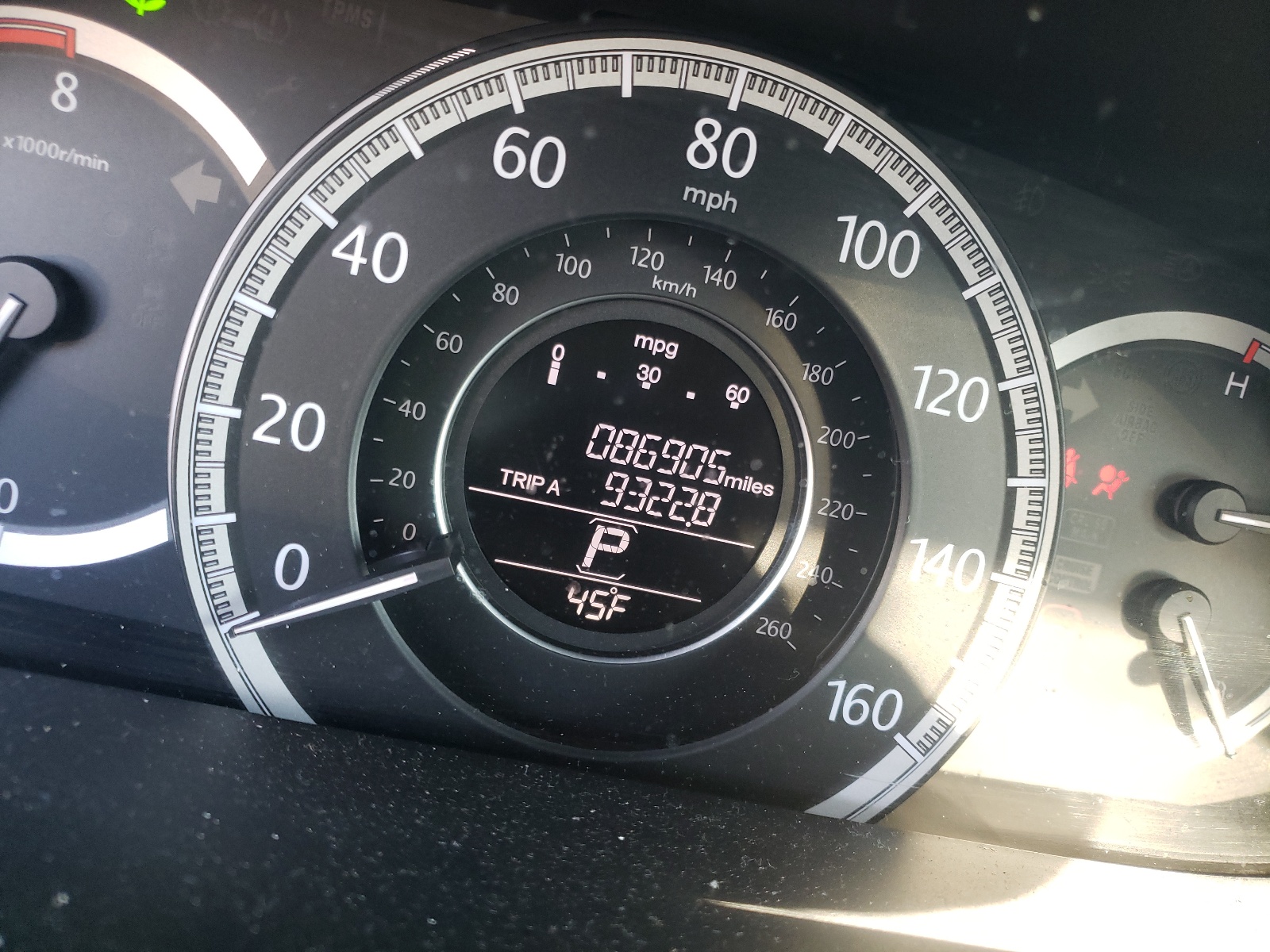 Photo 8 from auction – 2014 HONDA ACCORD EX with VIN 1HGCR2F75EA260187