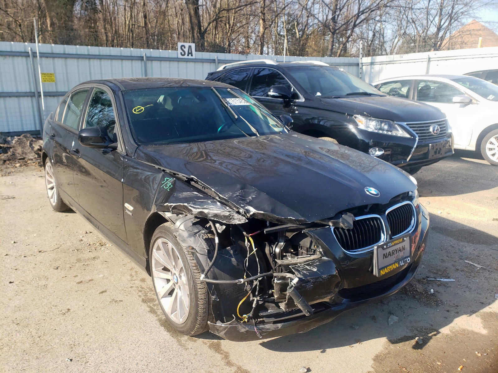 BMW 328 XI 2011 with VIN WBAPK7C54BF083390 - Photo from auction
