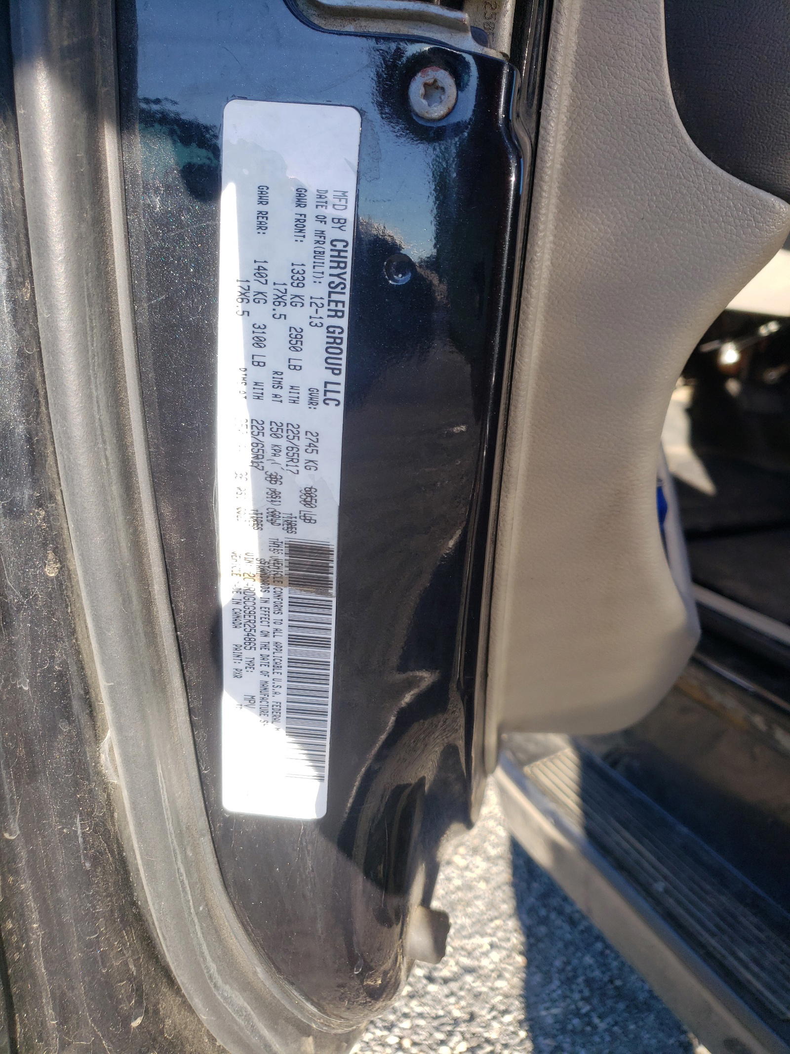 Photo 10 from auction – 2014 DODGE GRAND CARA with VIN 2C4RDGCG9ER254865