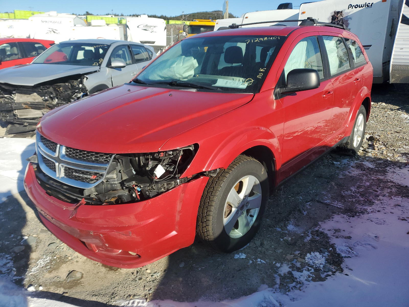 Photo 2 from auction – 2018 DODGE JOURNEY SE with VIN 3C4PDCAB4JT157247