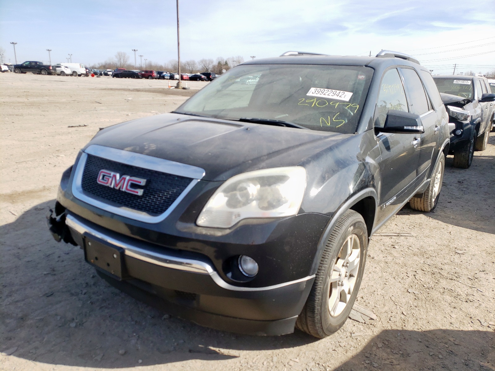 Photo 2 from auction – 2008 GMC ACADIA SLT with VIN 1GKEV23718J290979