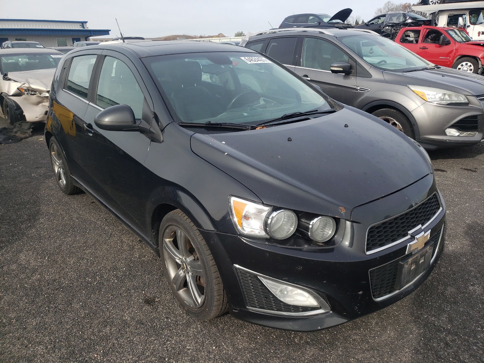 CHEVROLET SONIC RS 2013 with VIN 1G1JH6SB7D4225229 - Photo from auction