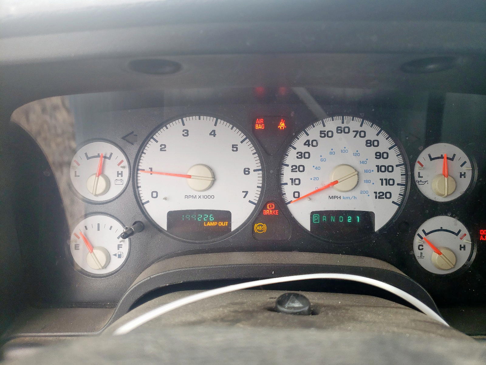 Photo 8 from auction – 2003 DODGE RAM 1500 S with VIN 1D7HA18D93S305220