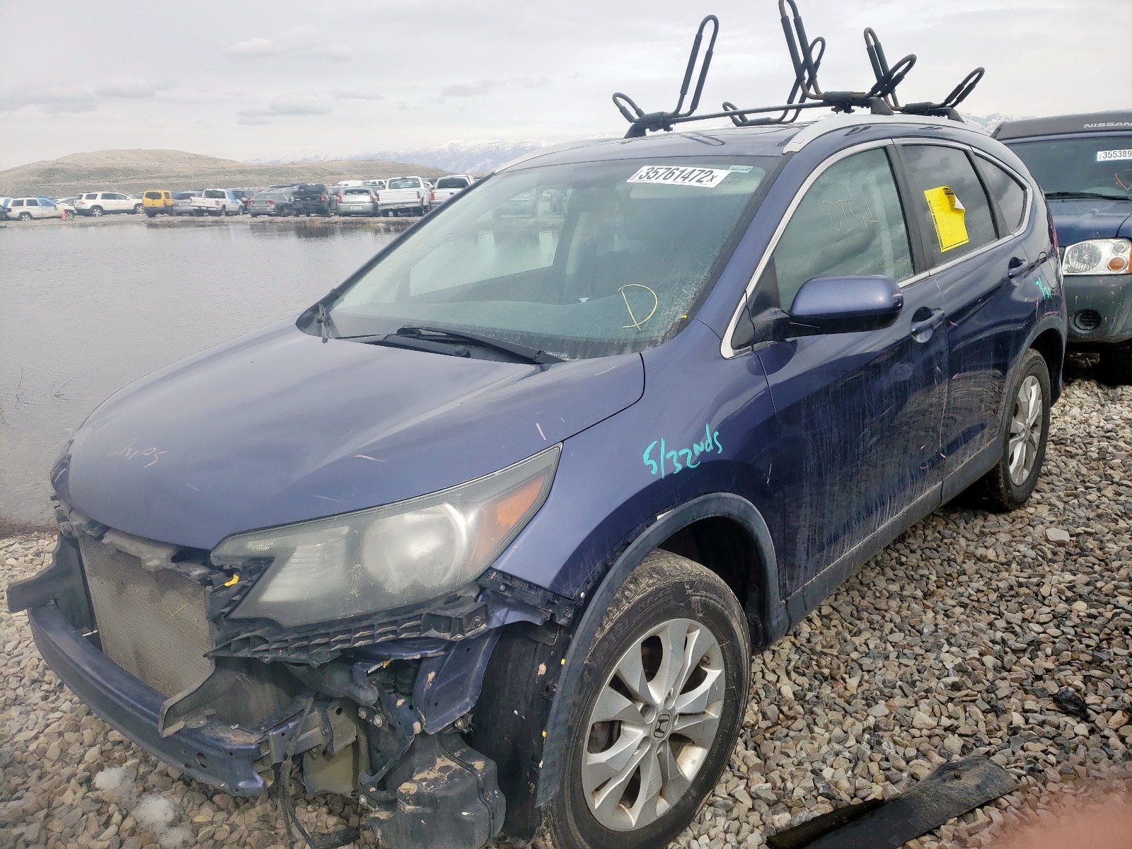 Photo 2 from auction – 2013 HONDA CR-V EX with VIN 2HKRM4H58DH617545