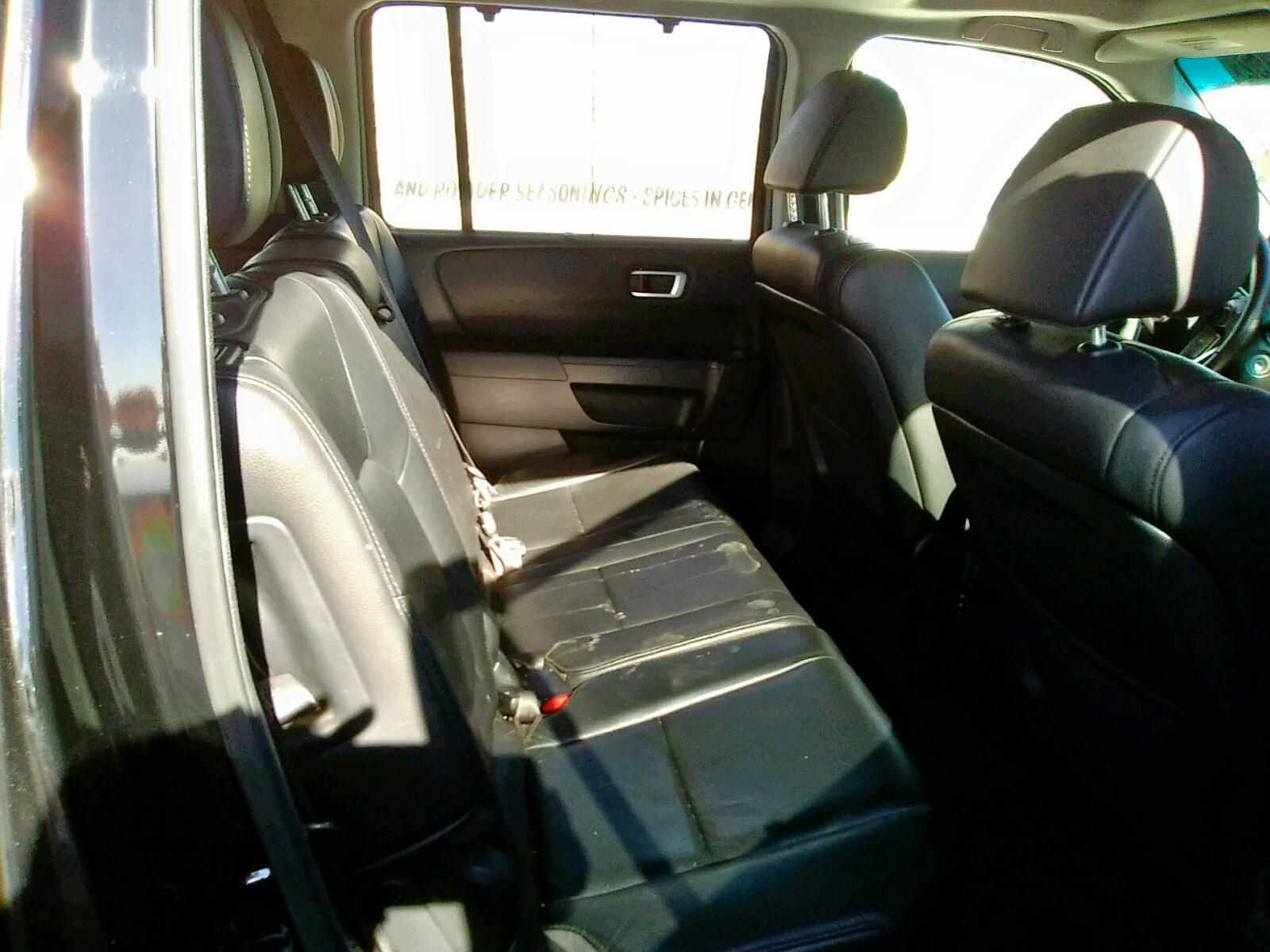 Photo 6 from auction – 2012 HONDA PILOT TOUR with VIN 5FNYF4H95CB077402