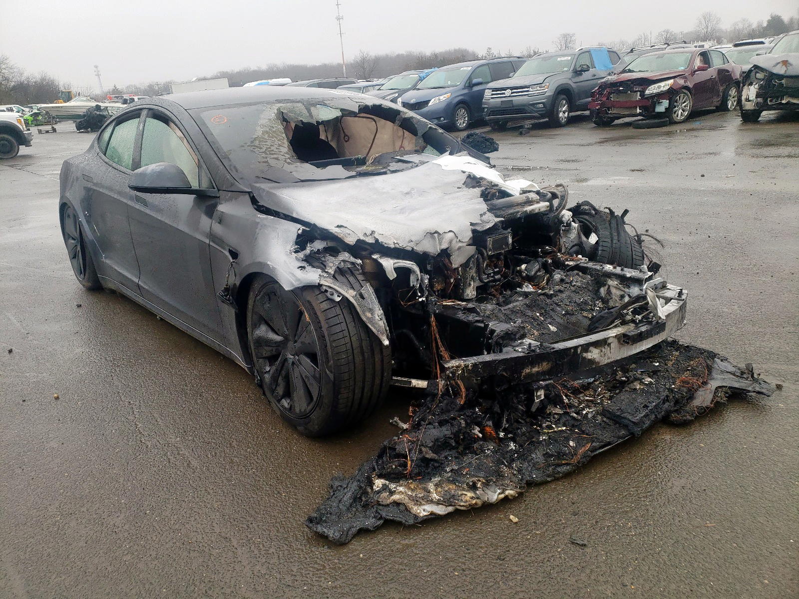 TESLA MODEL S 2021 with VIN 5YJSA1E69MF439259 - Photo from auction