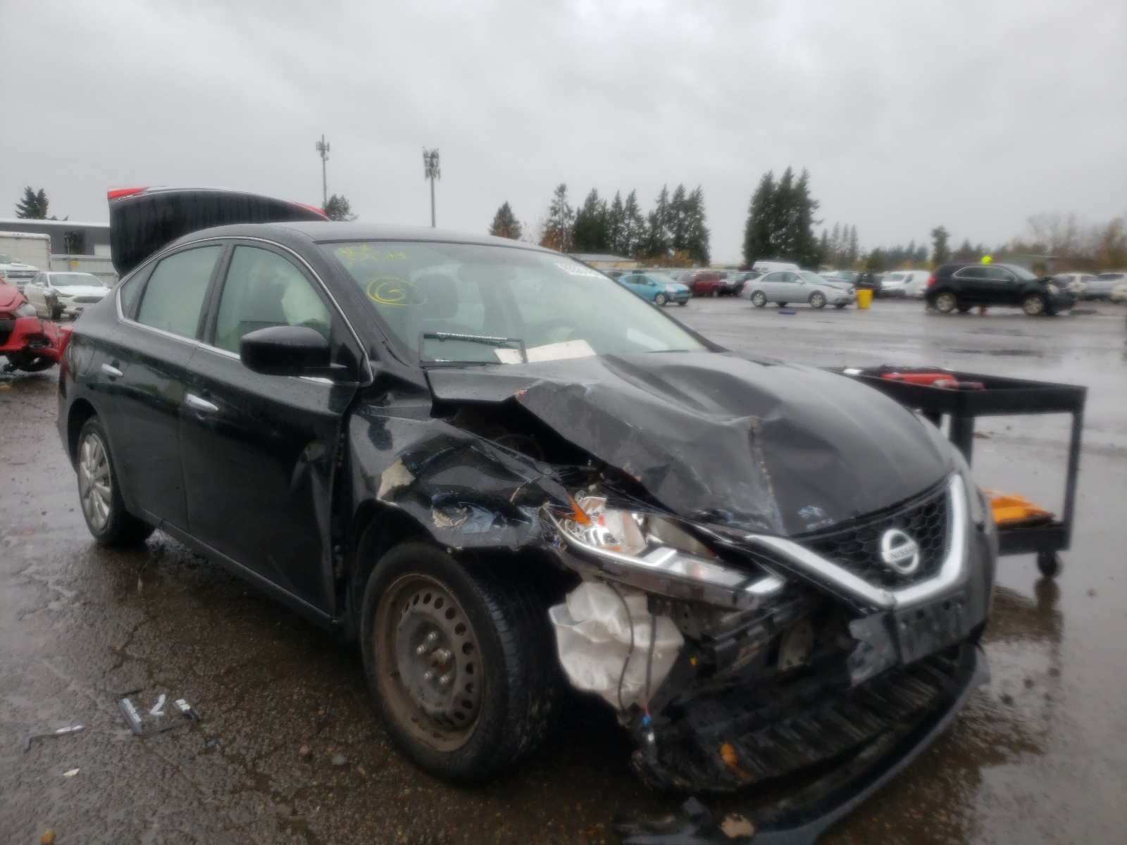 NISSAN SENTRA S 2017 with VIN 3N1AB7AP0HY358089 - Photo from auction