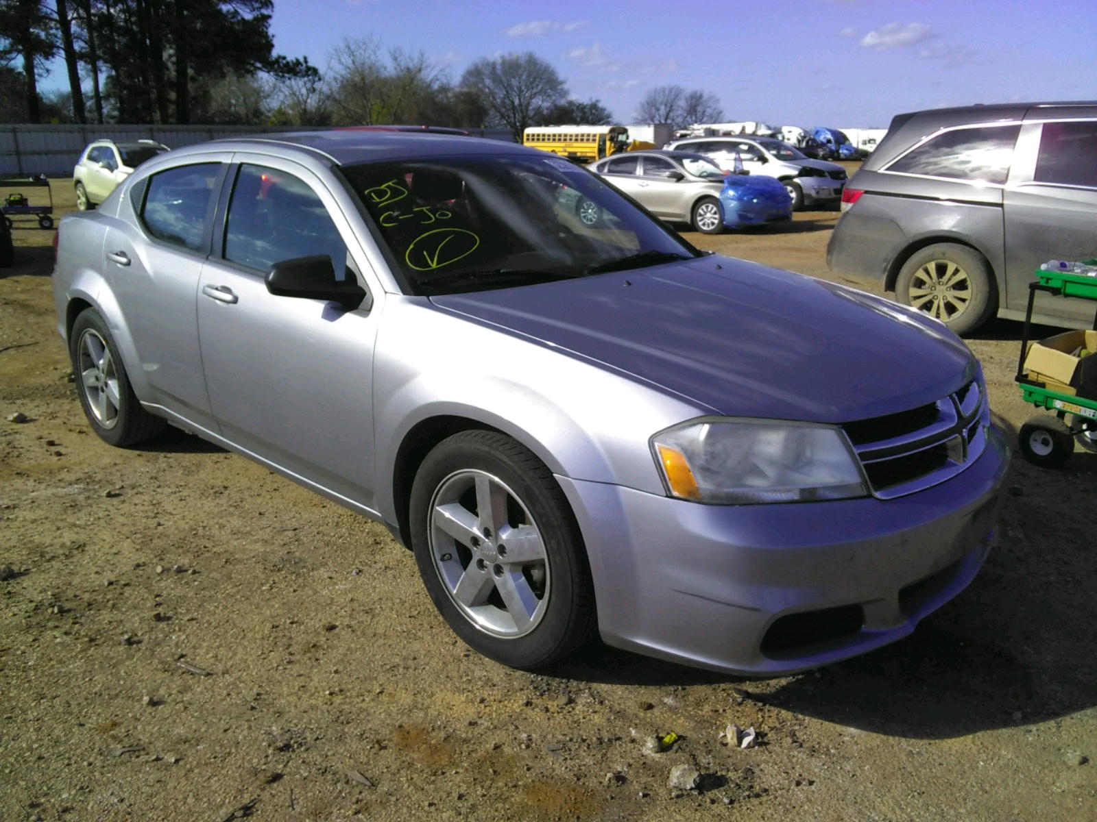 DODGE AVENGER SE 2013 with VIN 1C3CDZAB5DN700440 - Photo from auction