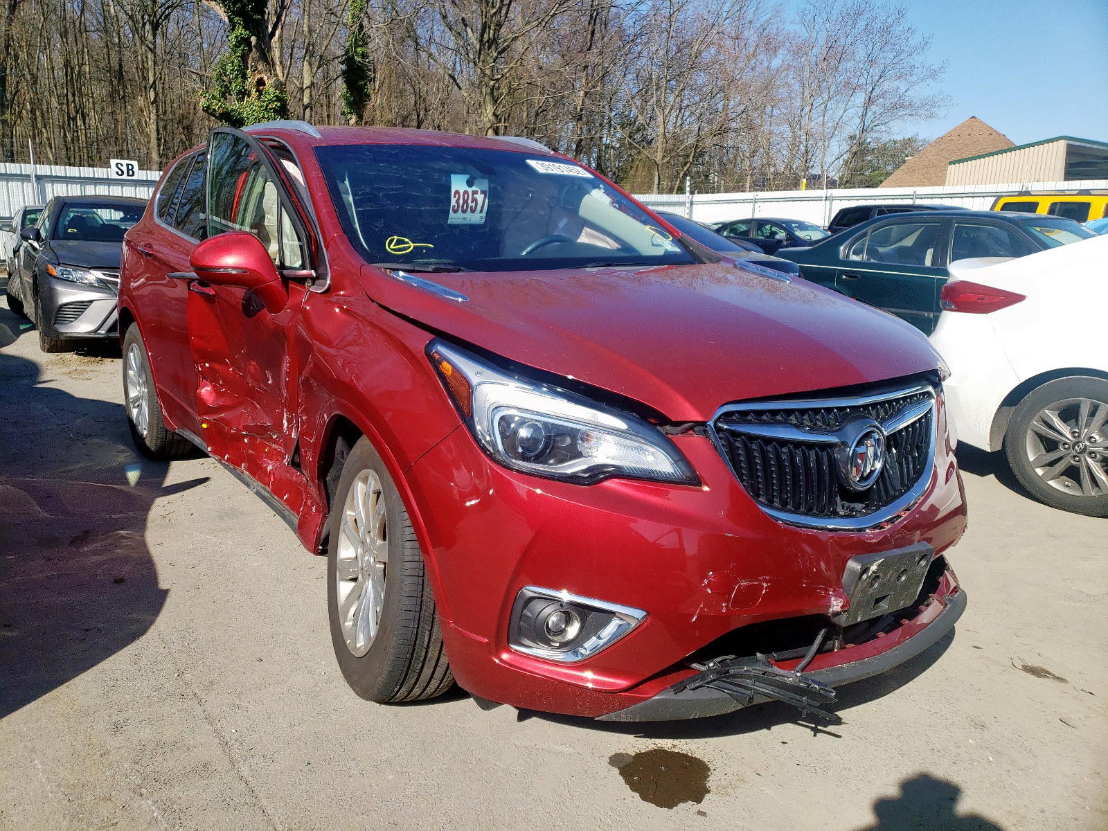 BUICK ENVISION E 2020 with VIN LRBFXCSA3LD060041 - Photo from auction