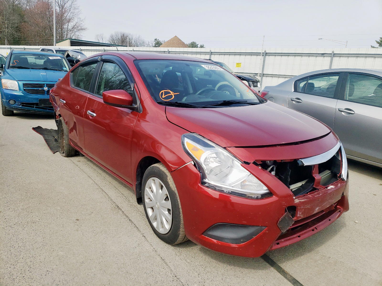 NISSAN VERSA S 2016 with VIN 3N1CN7AP5GL826765 - Photo from auction