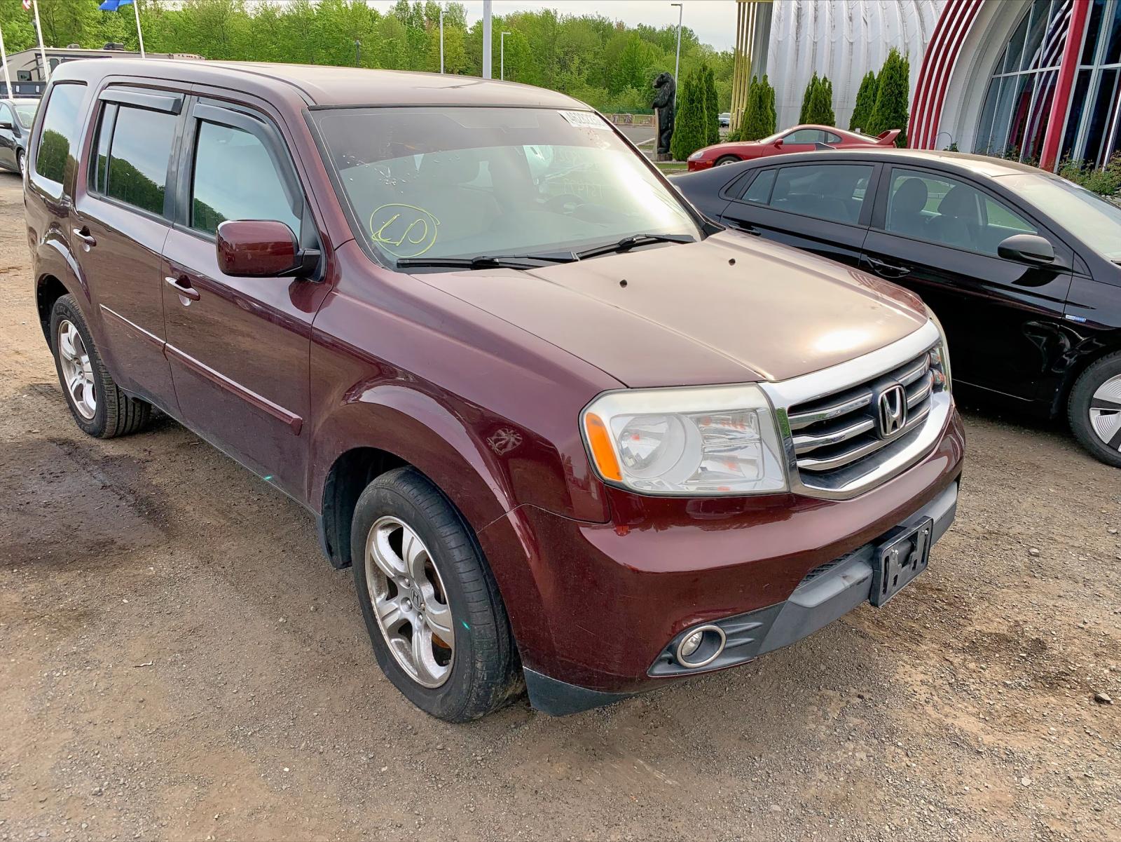 HONDA PILOT EX 2013 with VIN 5FNYF4H48DB051446 - Photo from auction