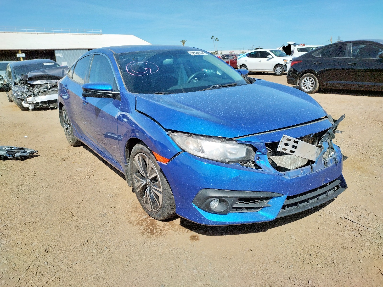 Photo 1 from auction – 2016 HONDA CIVIC EXL with VIN 19XFC1F79GE014606