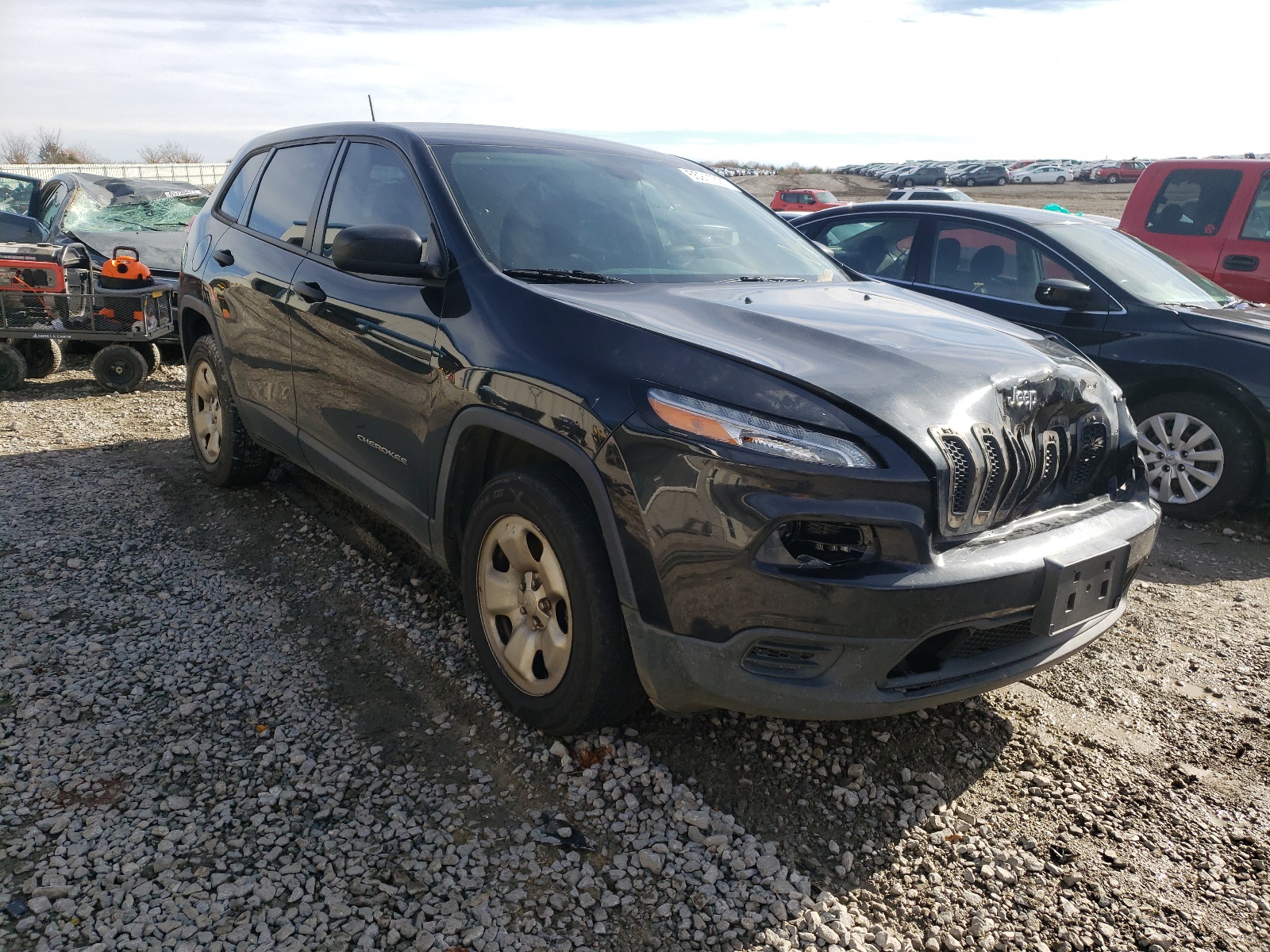 JEEP CHEROKEE S 2014 with VIN 1C4PJMAB0EW273818 - Photo from auction