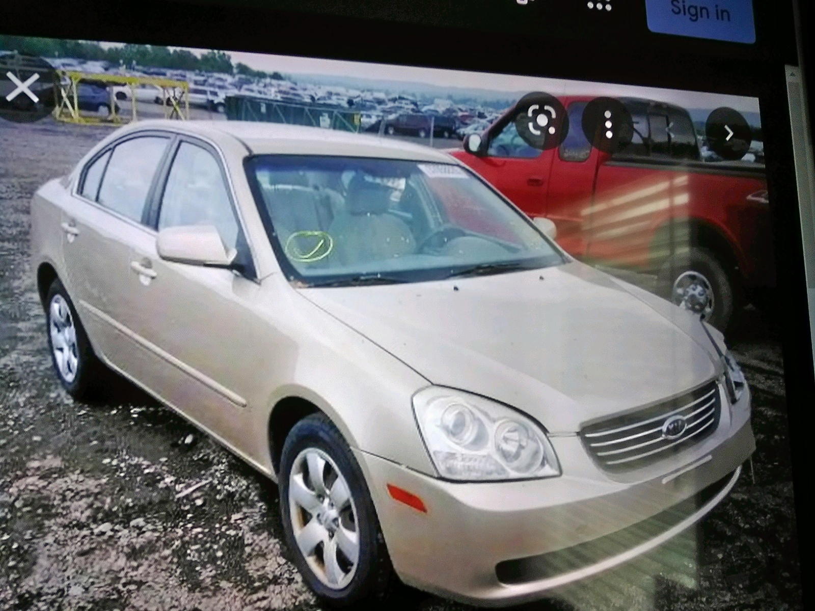 Photo 7 from auction – 2008 KIA OPTIMA LX with VIN KNAGE123X85656343