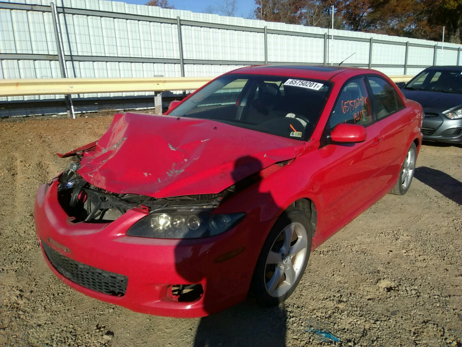 Photo 2 from auction – 2008 MAZDA 6 I with VIN 1YVHP80C785M38546