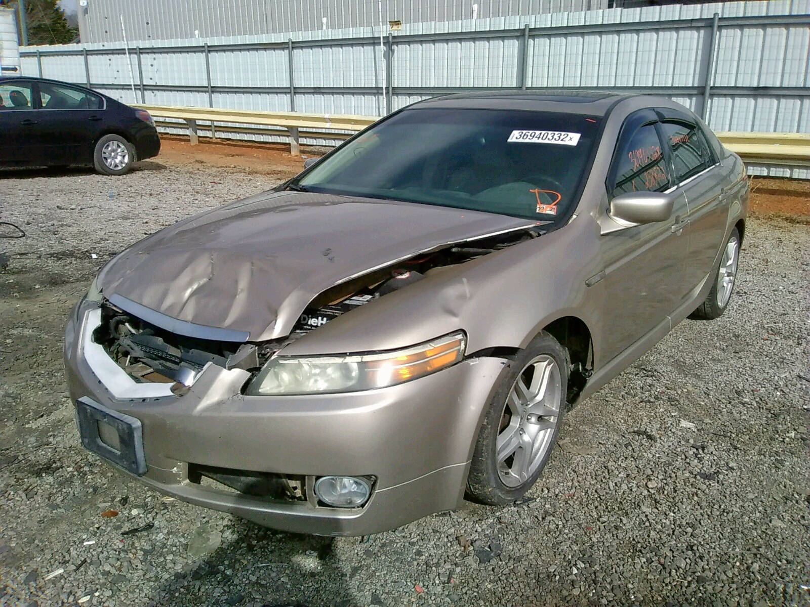 Photo 2 from auction – 2007 ACURA TL with VIN 19UUA66267A022861