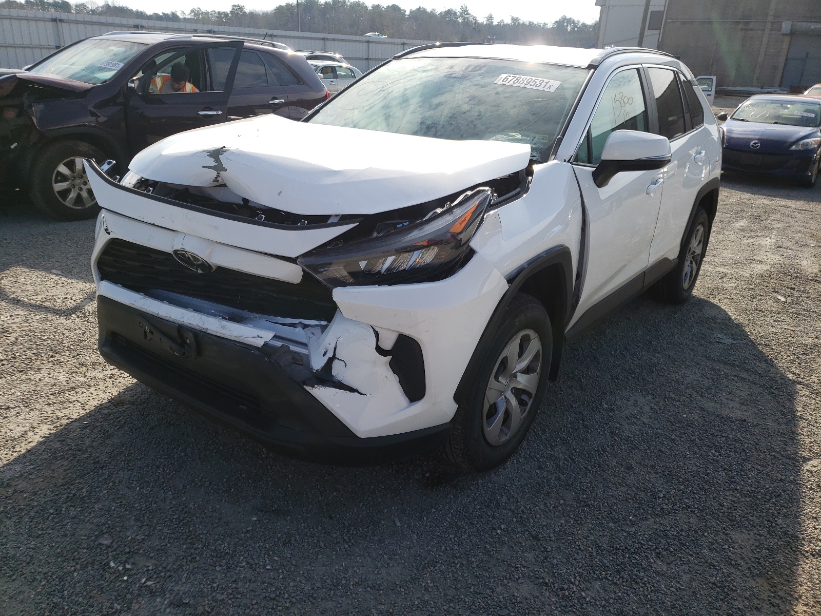 Photo 2 from auction – 2021 TOYOTA RAV4 LE with VIN 2T3K1RFV1MW158670