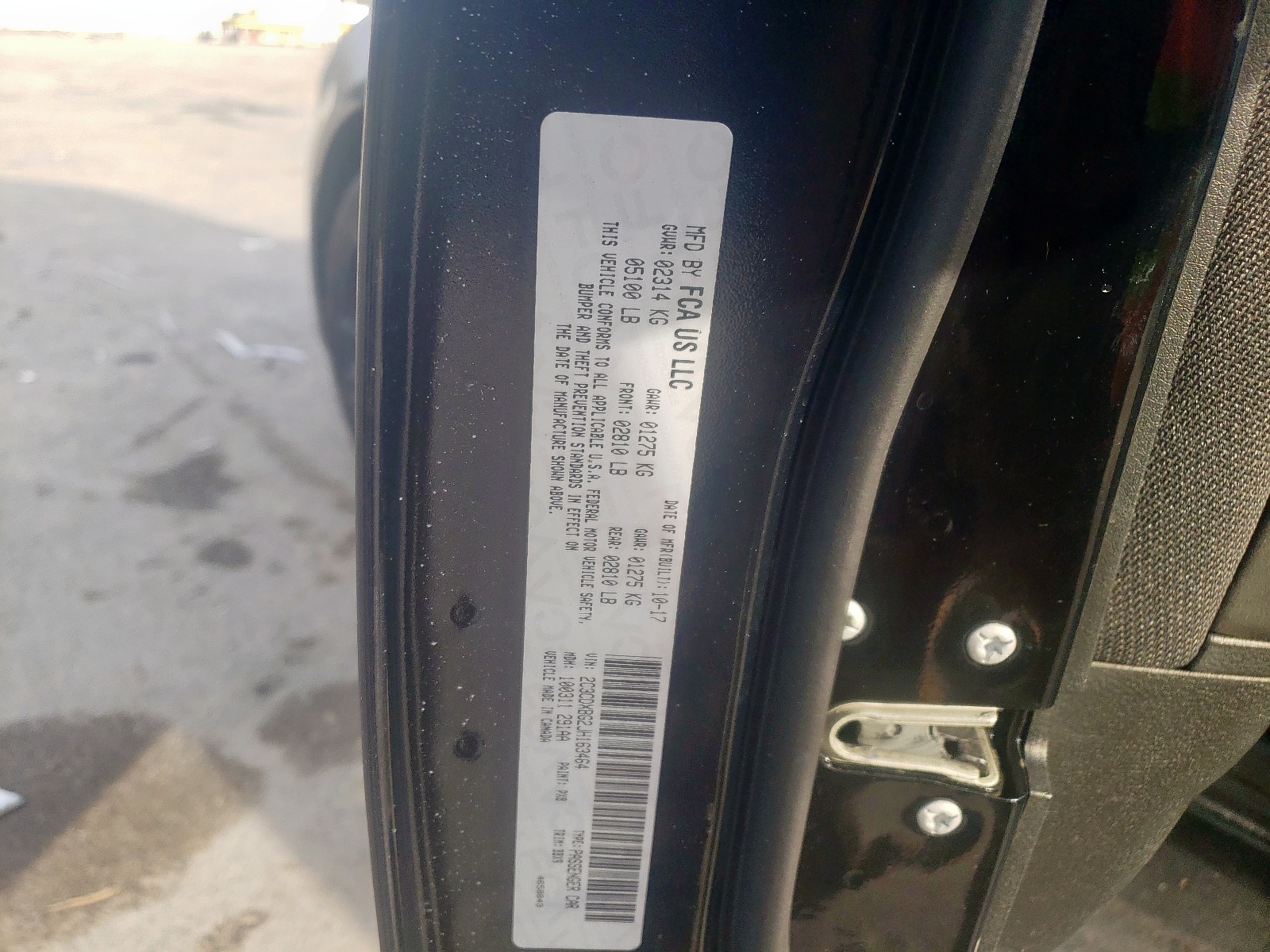 Photo 10 from auction – 2018 DODGE CHARGER SX with VIN 2C3CDXBG2JH163464