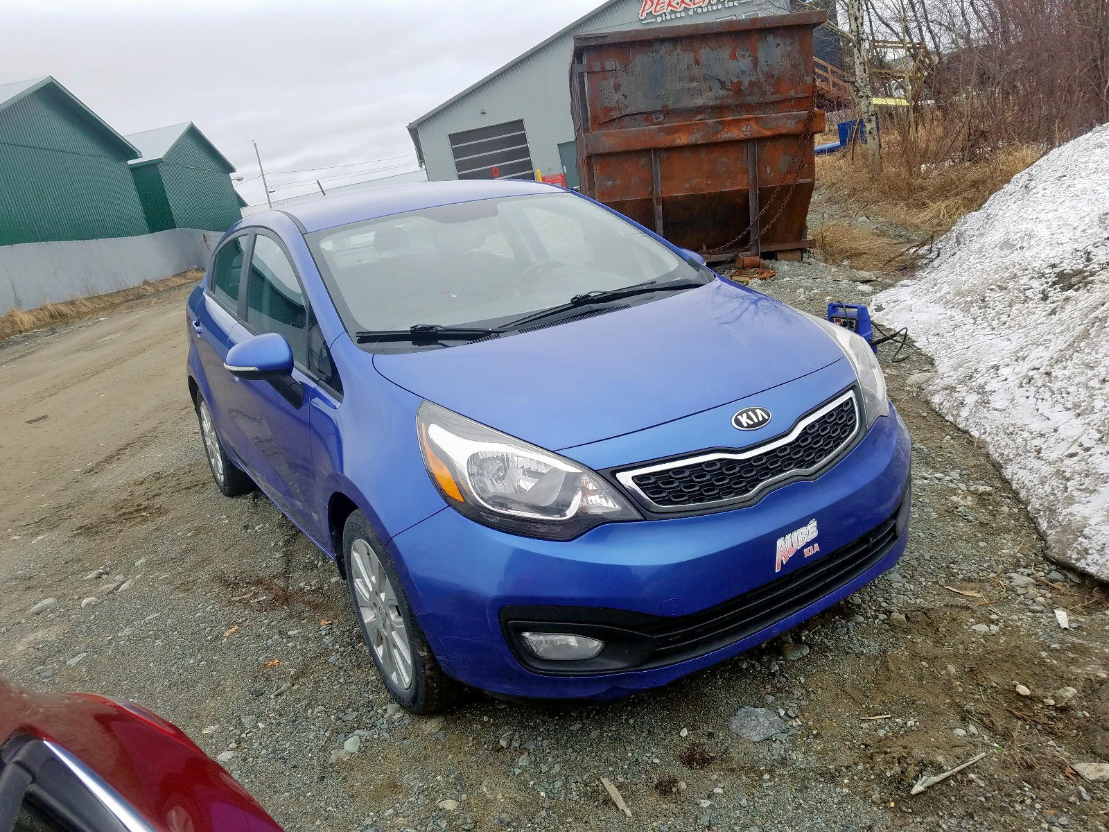 KIA RIO EX 2014 with VIN KNADN4A32E6378468 - Photo from auction