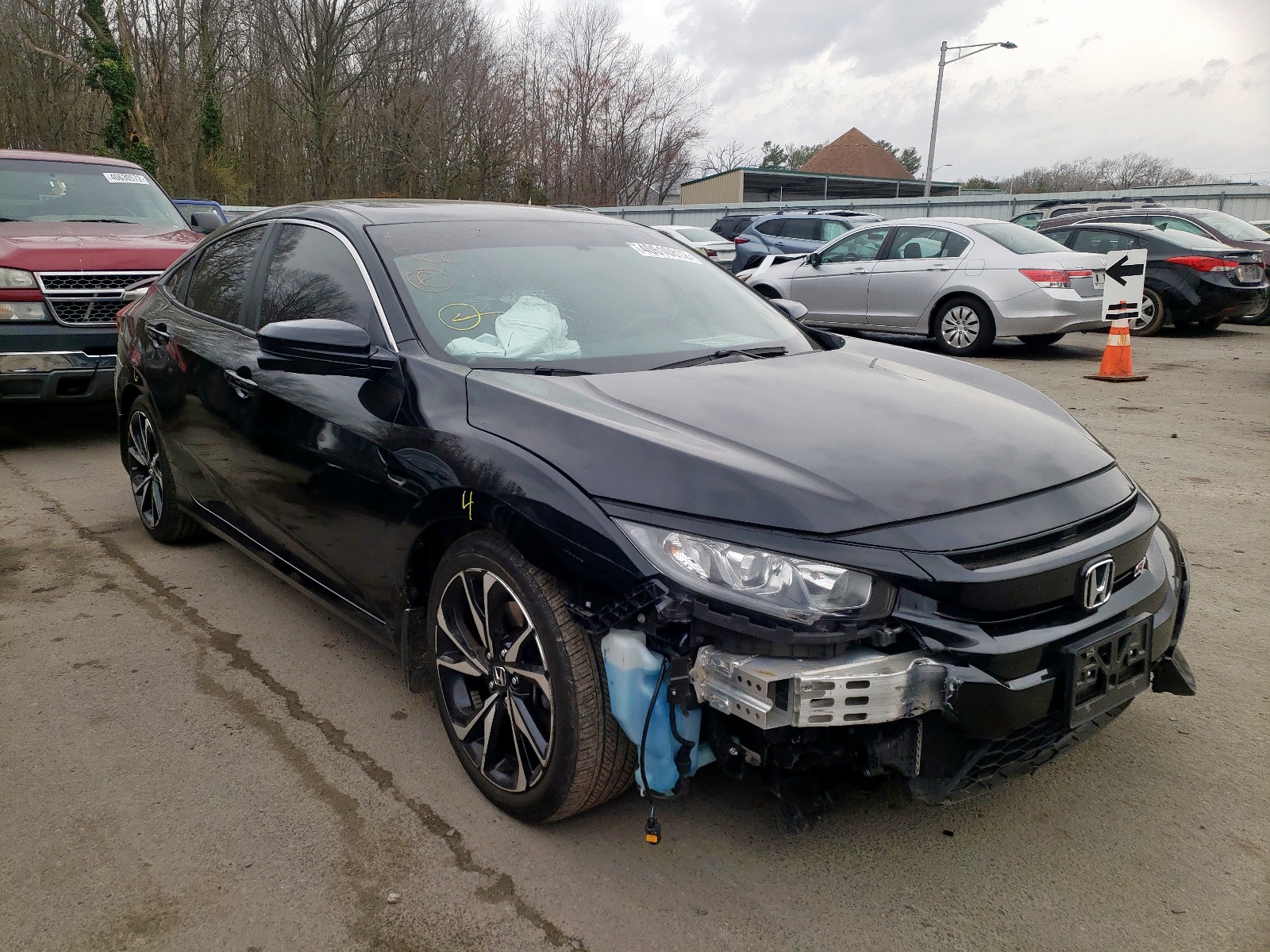 Photo 1 from auction – 2018 HONDA CIVIC SI with VIN 2HGFC1E55JH704088