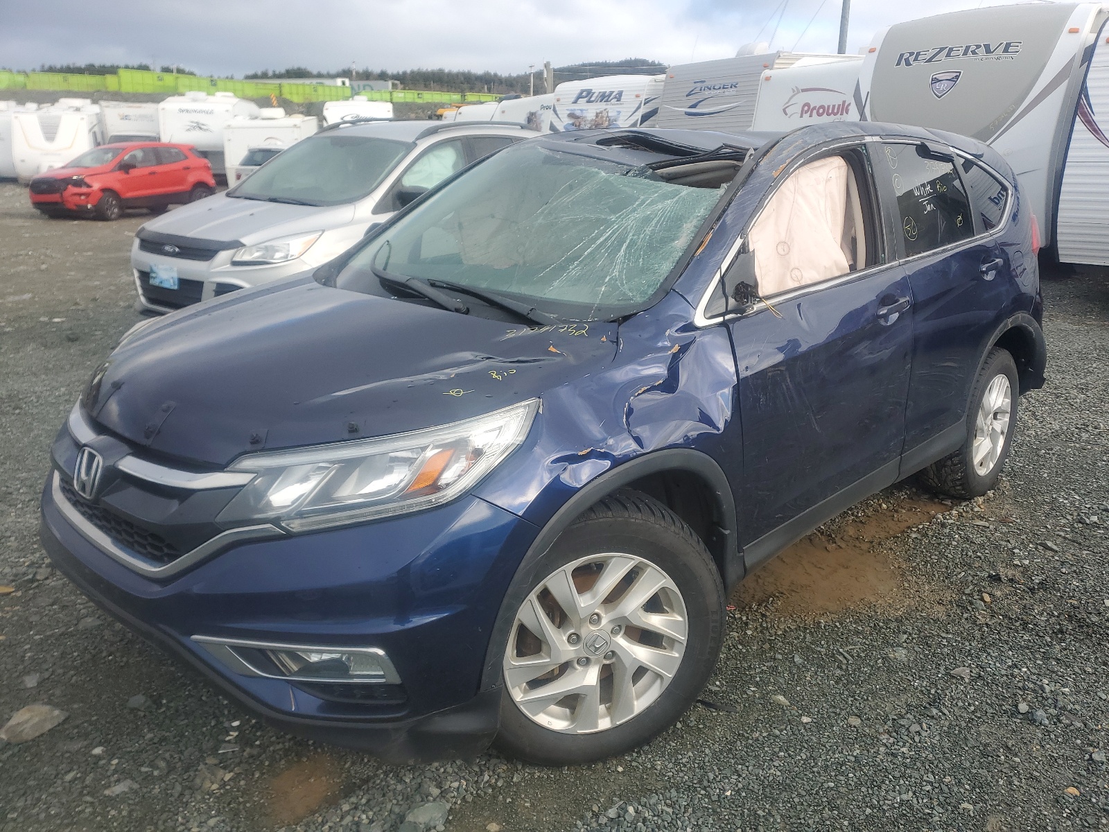 Photo 2 from auction – 2015 HONDA CR-V EX with VIN 2HKRM4H54FH129776
