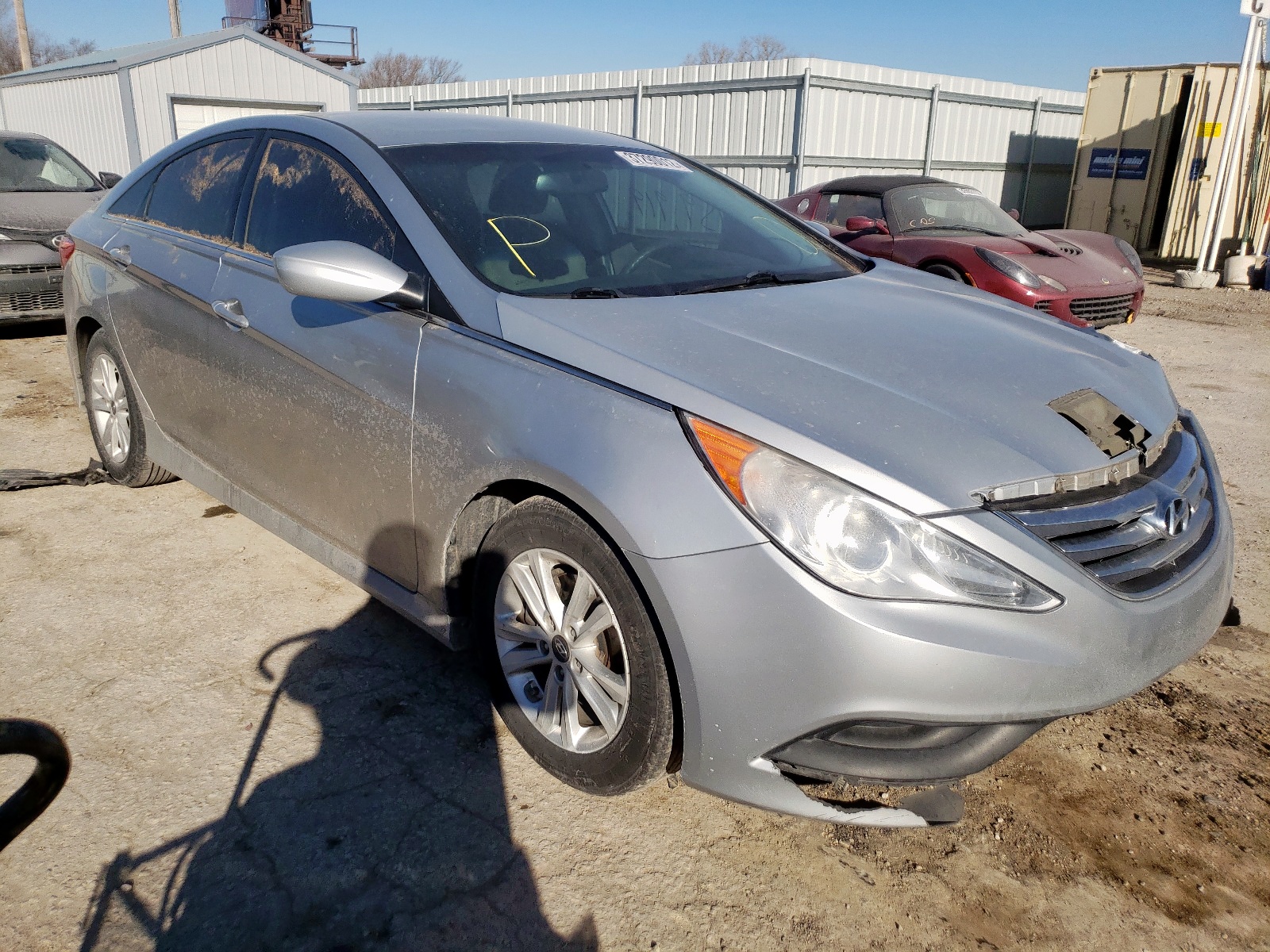 HYUNDAI SONATA GLS 2014 with VIN 5NPEB4AC2EH863702 - Photo from auction