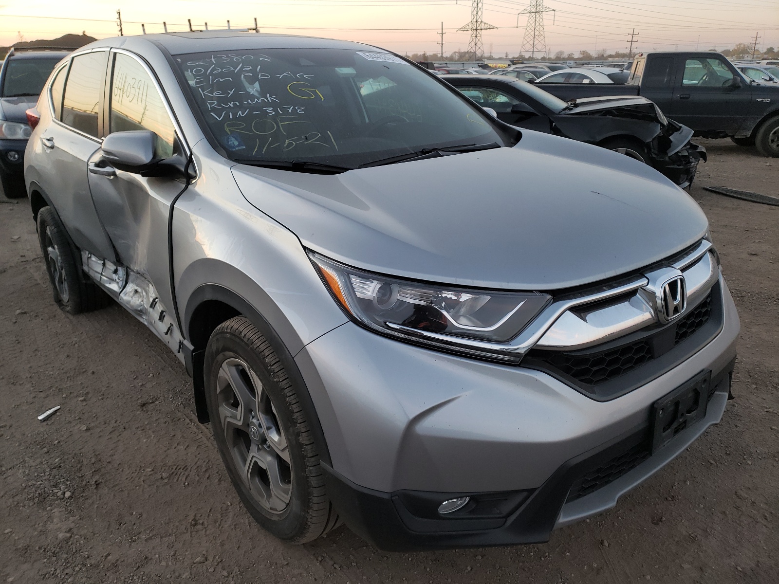 HONDA CR-V EXL 2018 with VIN 5J6RW2H89JL033178 - Photo from auction