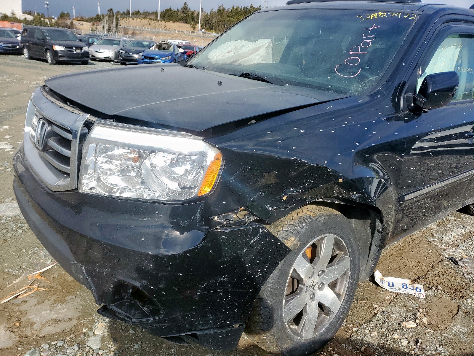 Photo 9 from auction – 2015 HONDA PILOT TOUR with VIN 5FNYF4H95FB504758