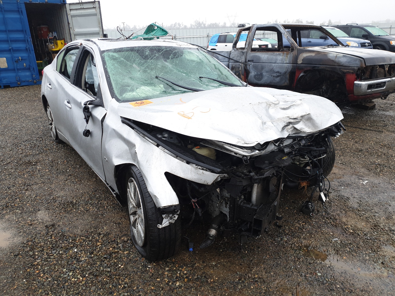 INFINITI Q50 BASE 2016 with VIN JN1CV7AR4GM252800 - Photo from auction