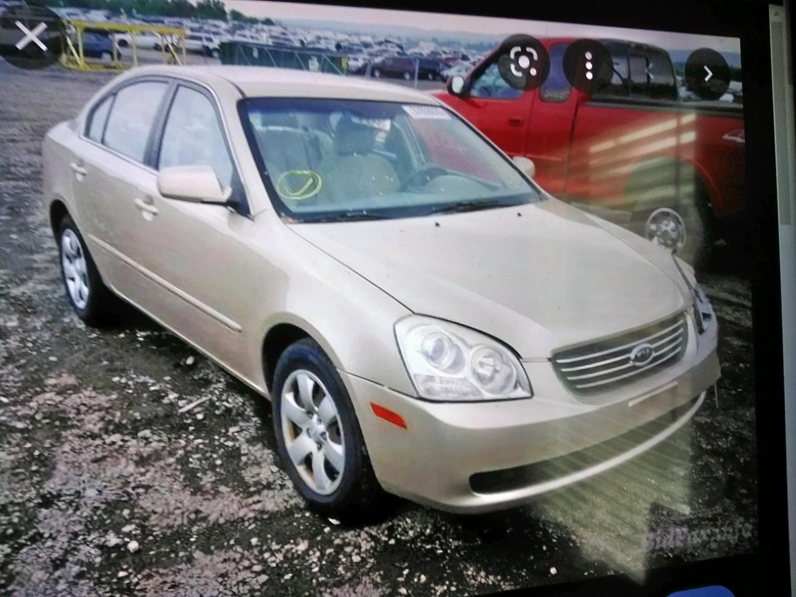 KIA OPTIMA LX 2008 with VIN KNAGE123X85656343 - Photo from auction