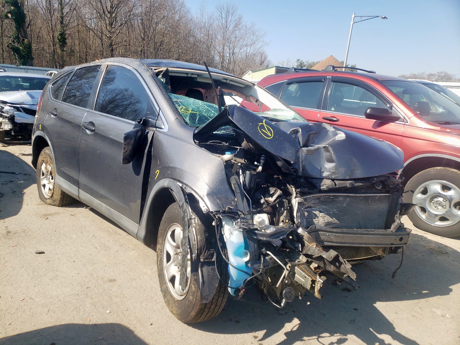 Photo 1 from auction – 2014 HONDA CR-V LX with VIN 2HKRM4H33EH688555