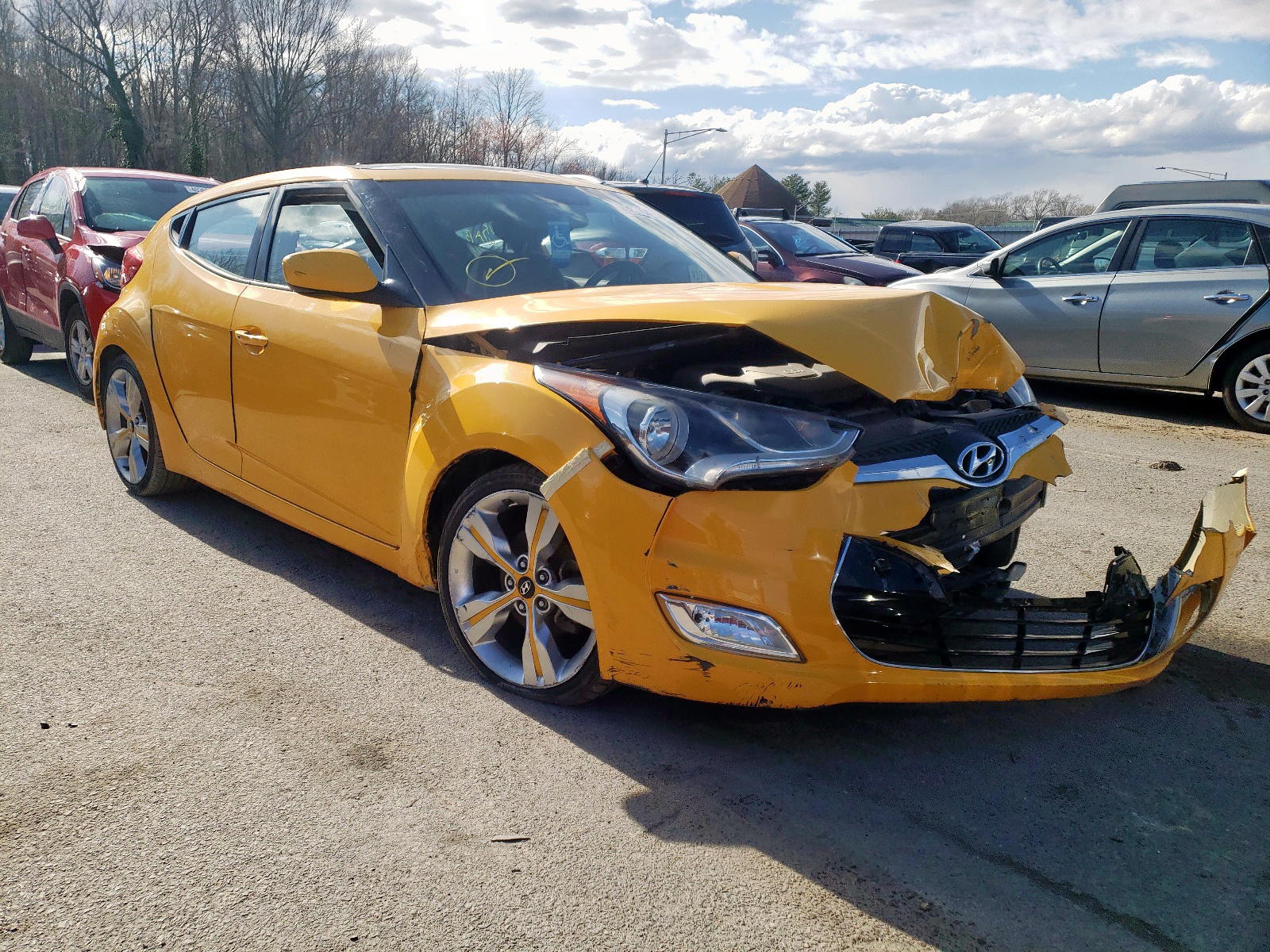 HYUNDAI VELOSTER 2014 with VIN KMHTC6AD9EU201772 - Photo from auction
