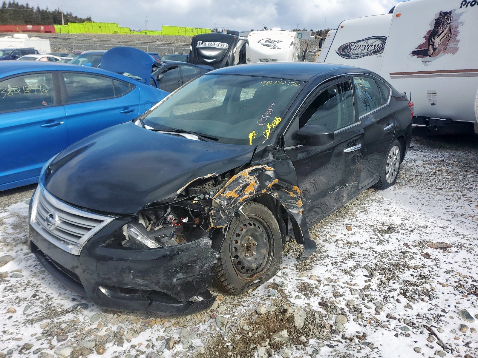 Photo 2 from auction – 2015 NISSAN SENTRA with VIN 3N1AB7AP0EL635347