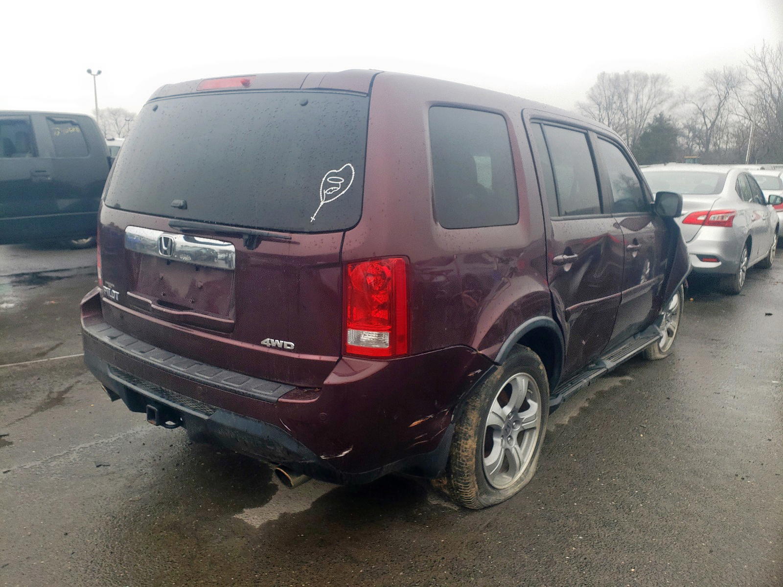 Photo 4 from auction – 2012 HONDA PILOT EXL with VIN 5FNYF4H55CB013759