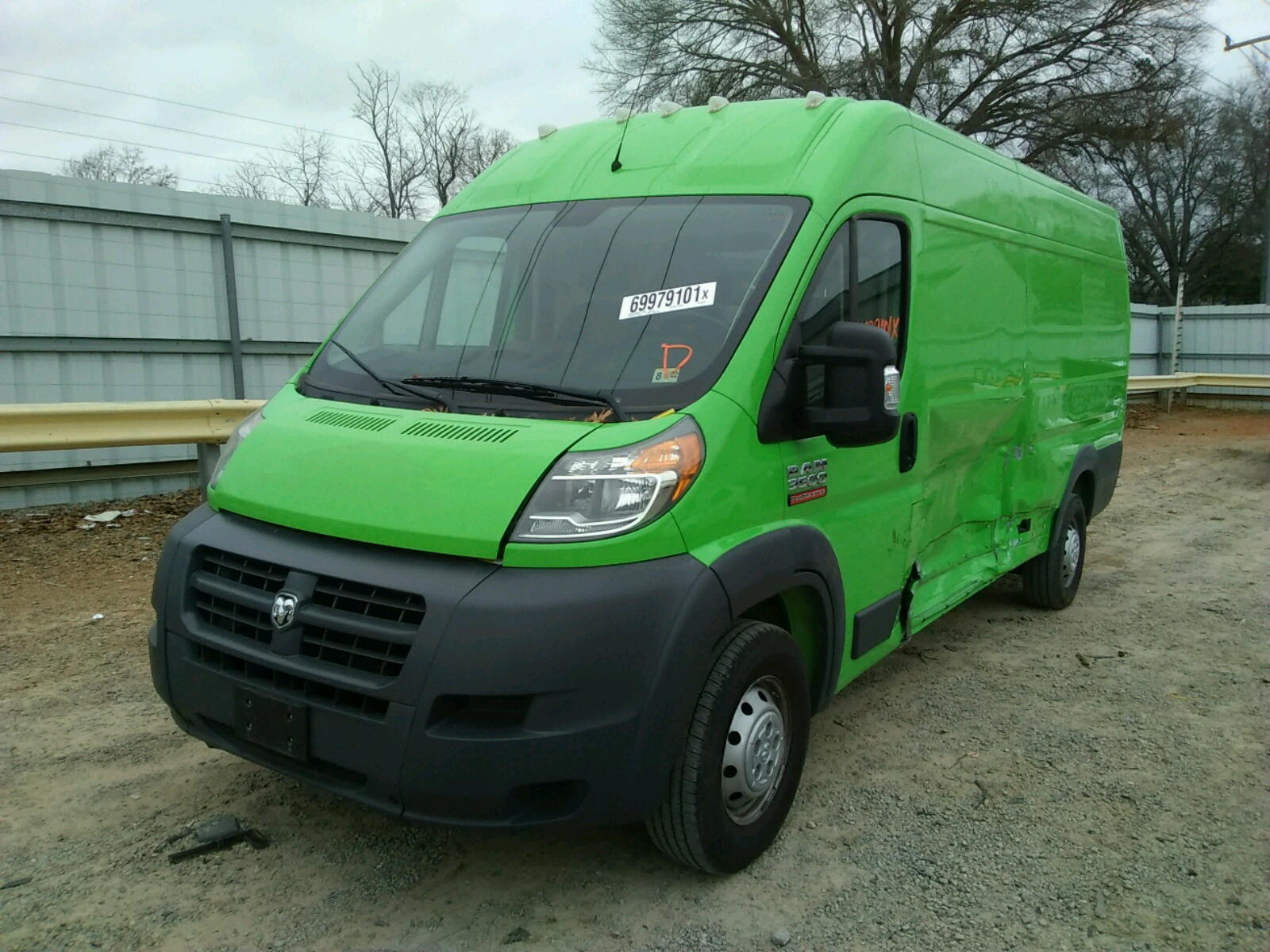 Photo 2 from auction – 2017 RAM PROMASTER with VIN 3C6URVJG9HE505349