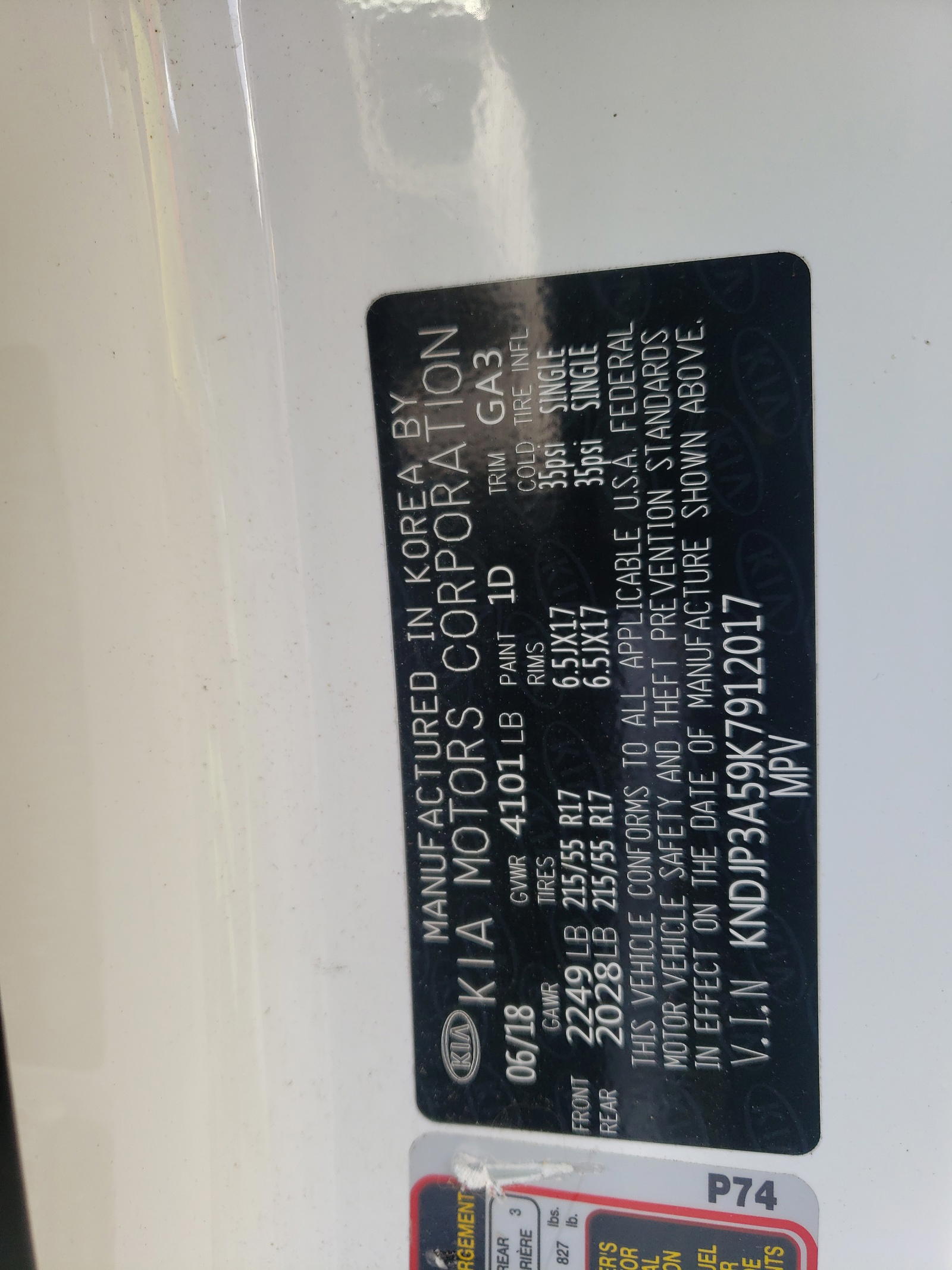 Photo 10 from auction – 2019 KIA SOUL + with VIN KNDJP3A59K7912017
