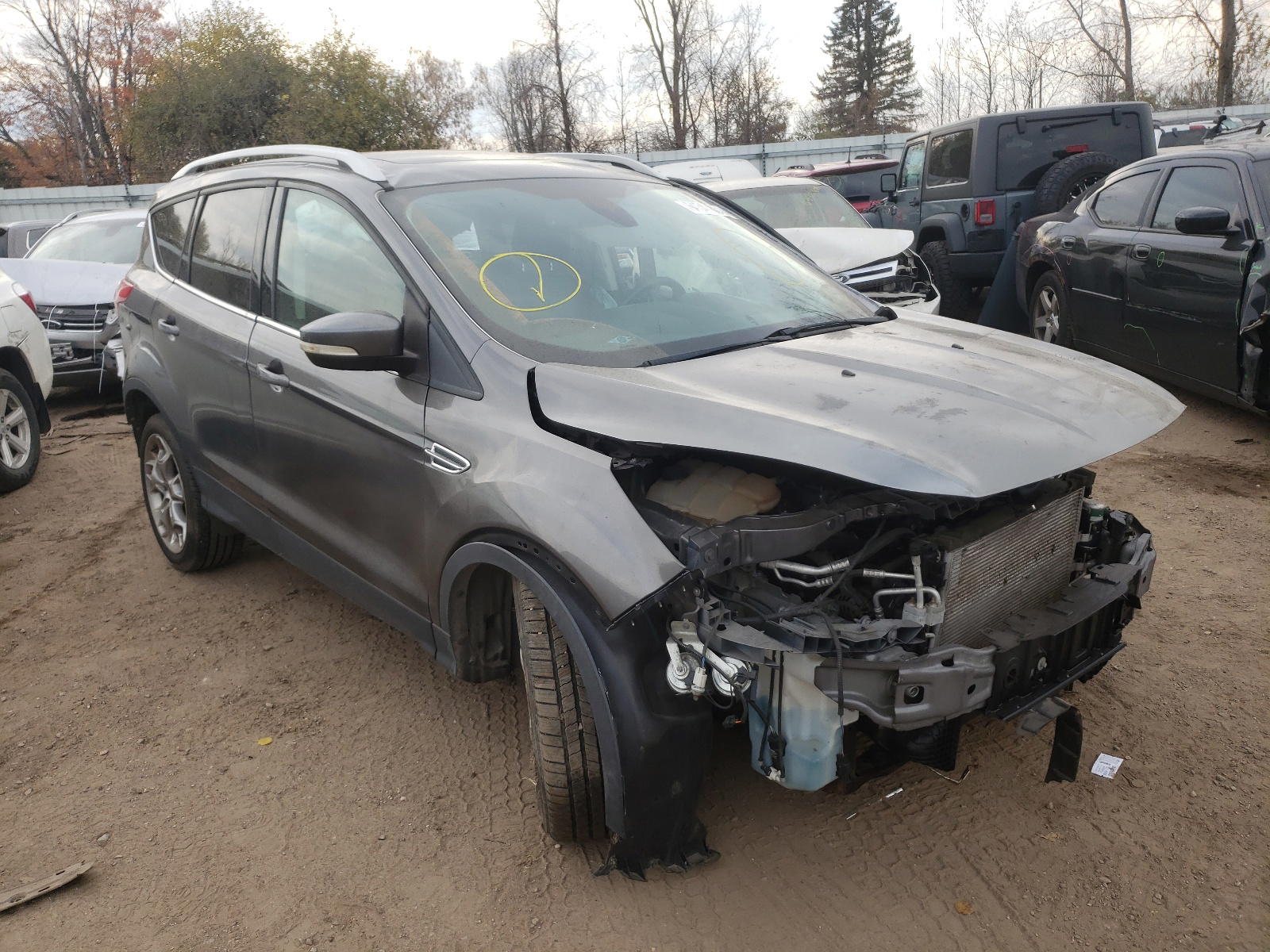 FORD ESCAPE TIT 2014 with VIN 1FMCU9J97EUA34211 - Photo from auction
