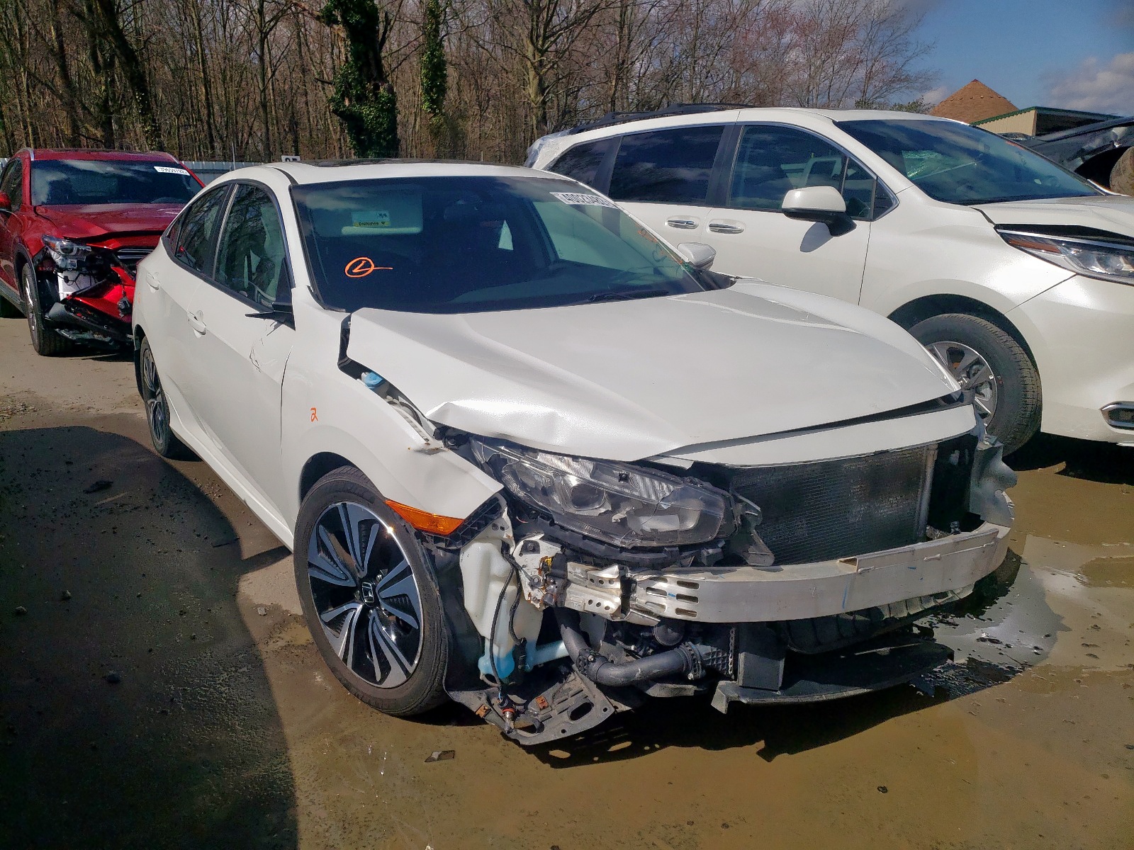 HONDA CIVIC EX 2017 with VIN 19XFC1F34HE013569 - Photo from auction
