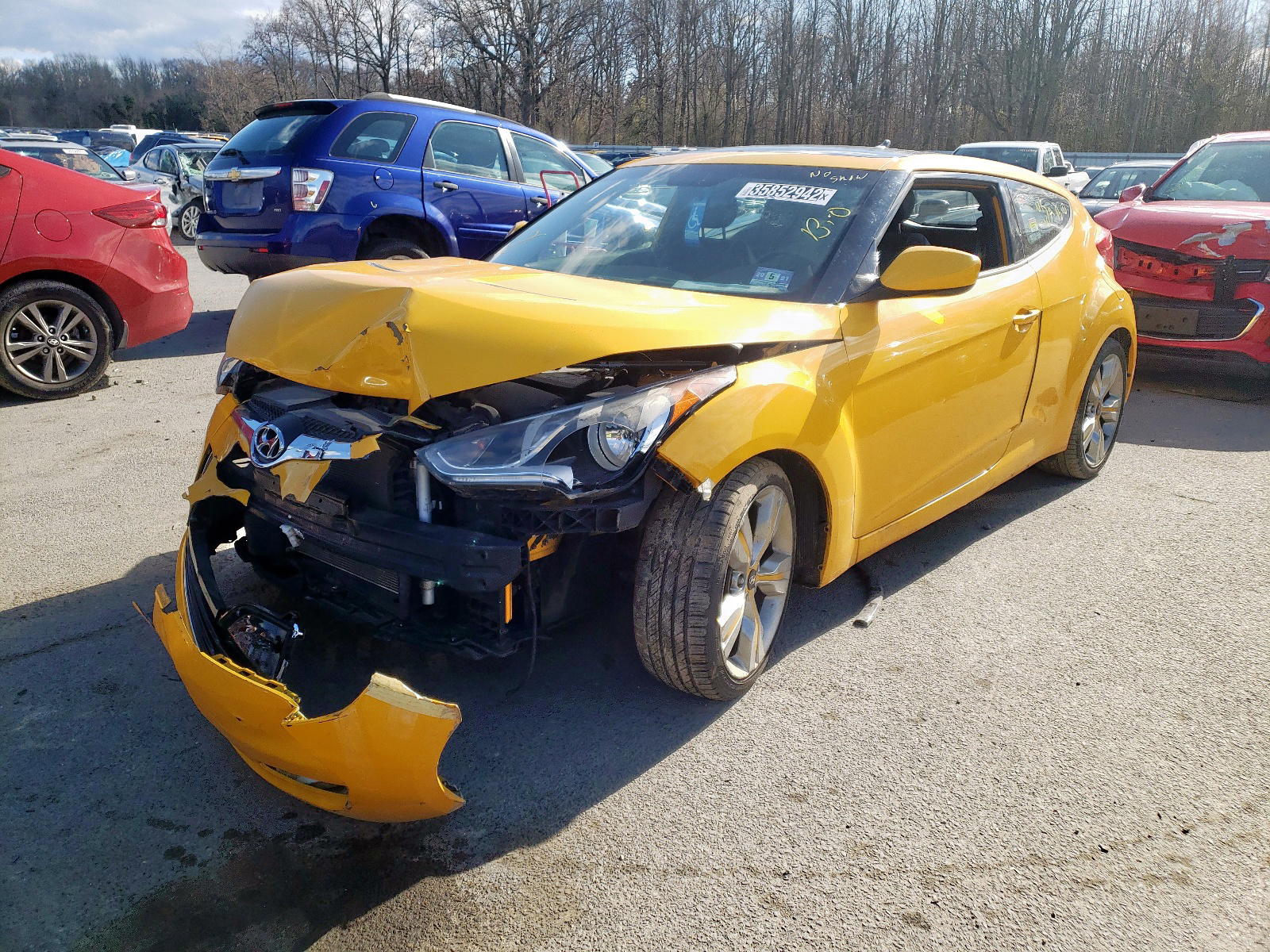 Photo 2 from auction – 2014 HYUNDAI VELOSTER with VIN KMHTC6AD9EU201772