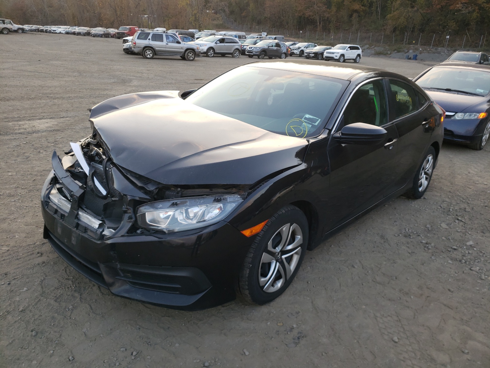 Photo 2 from auction – 2017 HONDA CIVIC LX with VIN 19XFC2F50HE232276