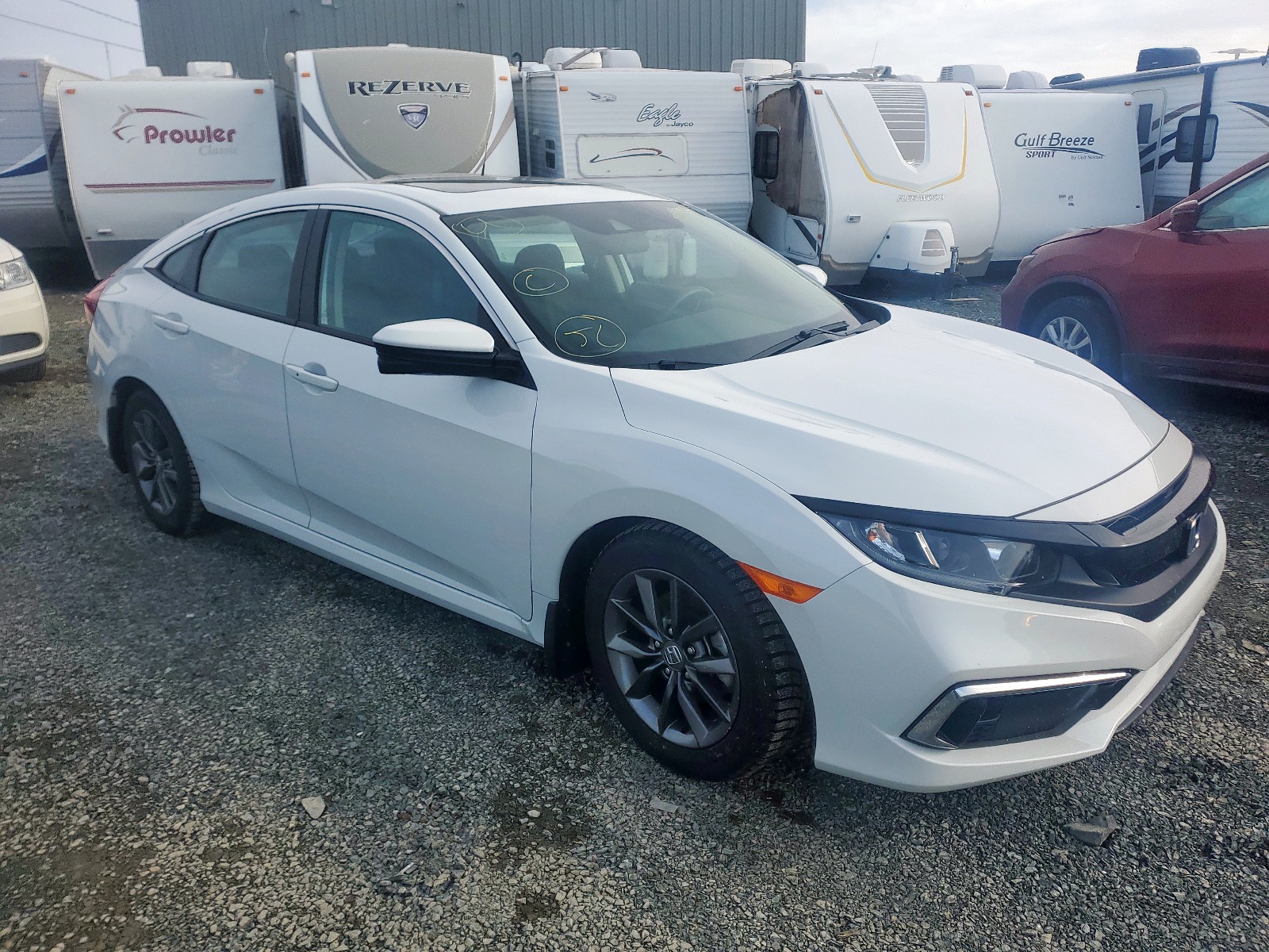 HONDA CIVIC EX 2021 with VIN 2HGFC2F76MH004252 - Photo from auction