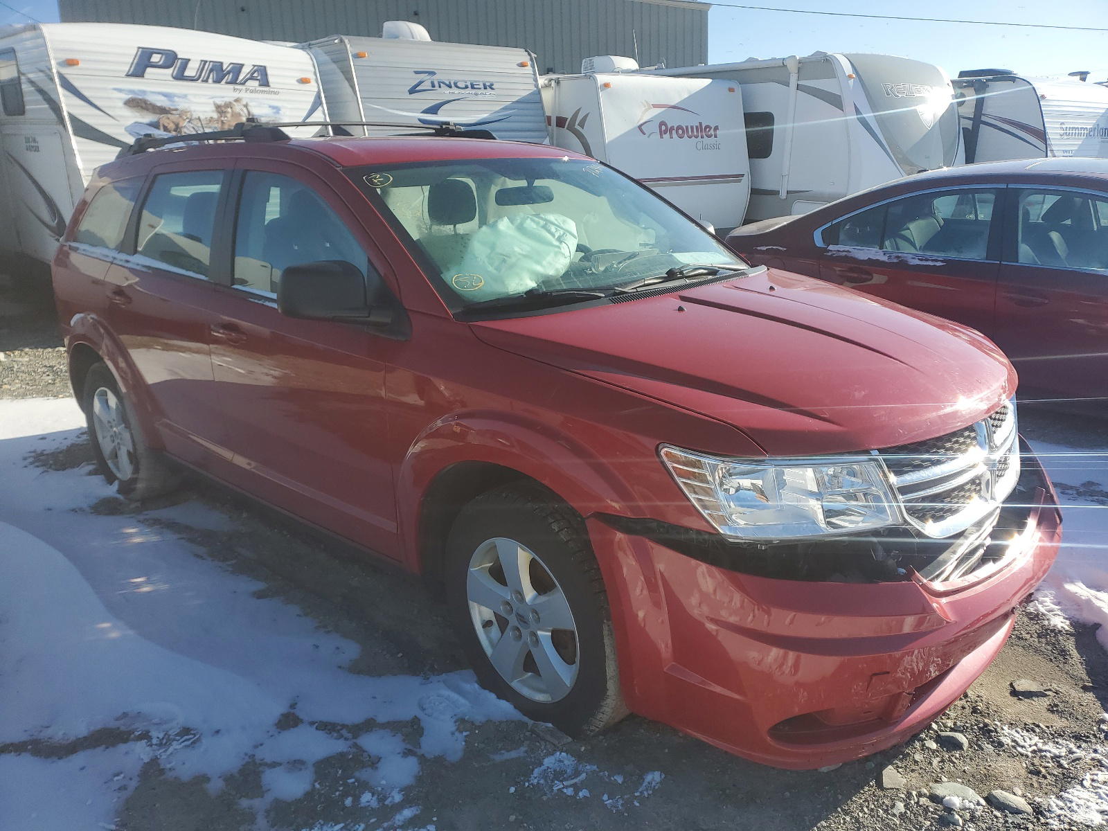 DODGE JOURNEY SE 2018 with VIN 3C4PDCAB4JT157247 - Photo from auction