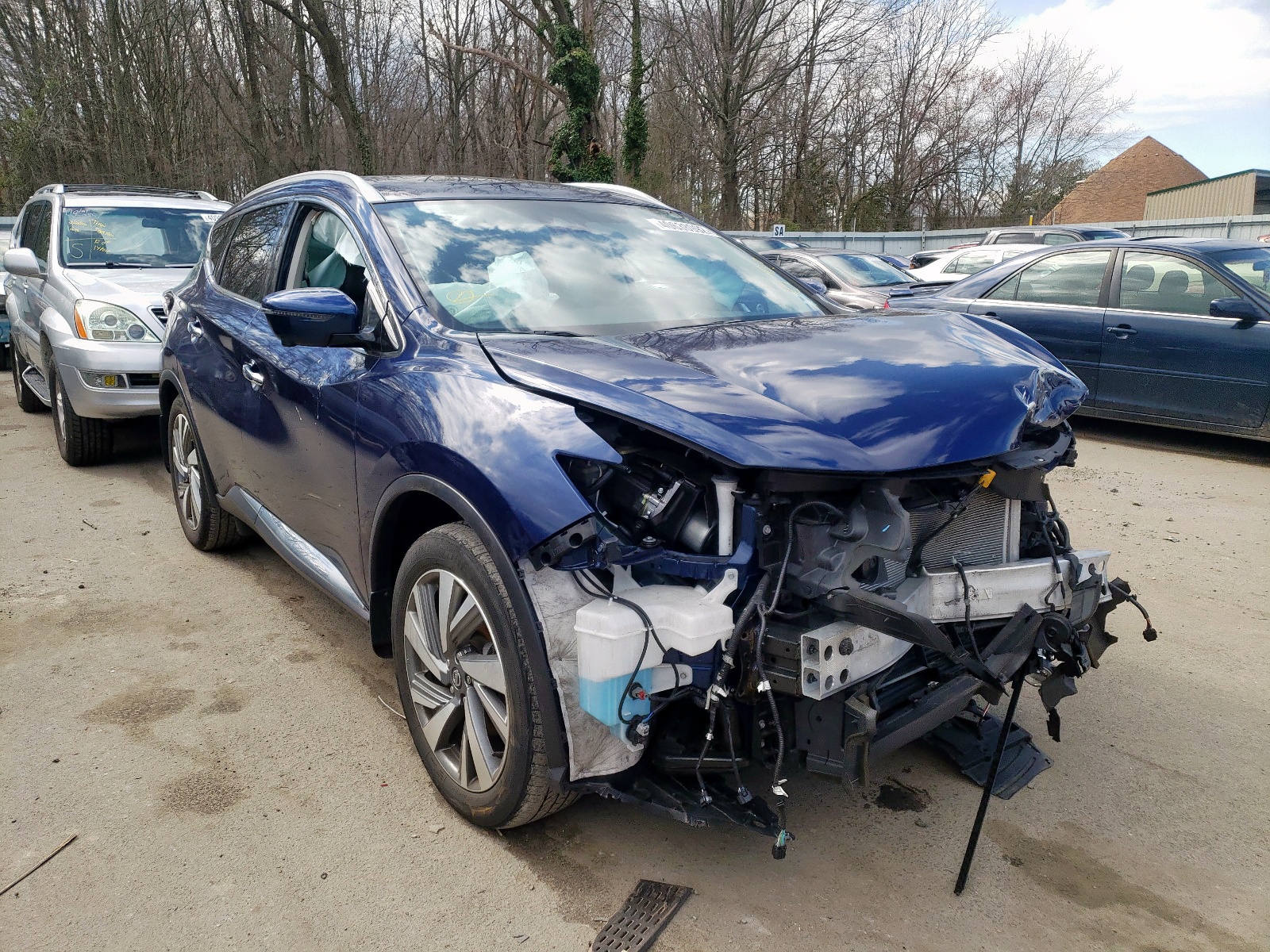 NISSAN MURANO S 2019 with VIN 5N1AZ2MS0KN166067 - Photo from auction