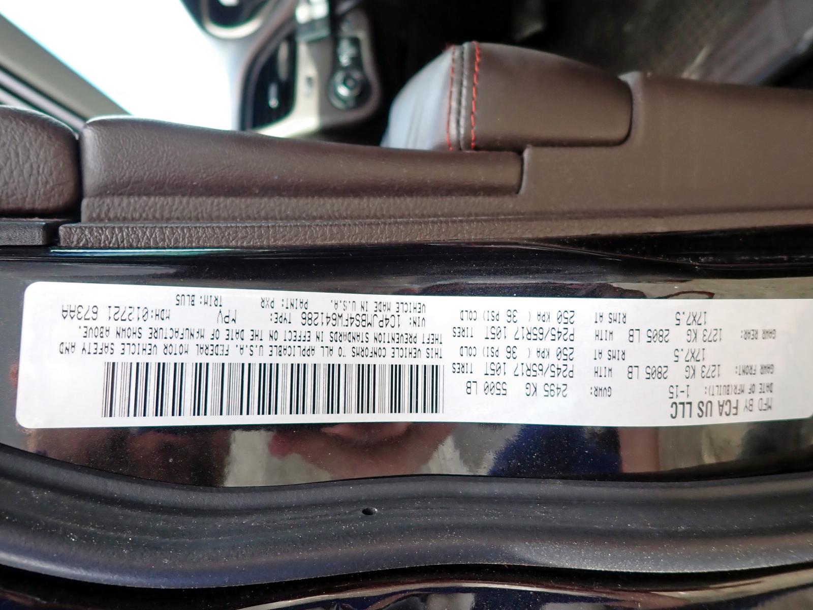 Photo 10 from auction – 2015 JEEP CHEROKEE T with VIN 1C4PJMBS4FW641286