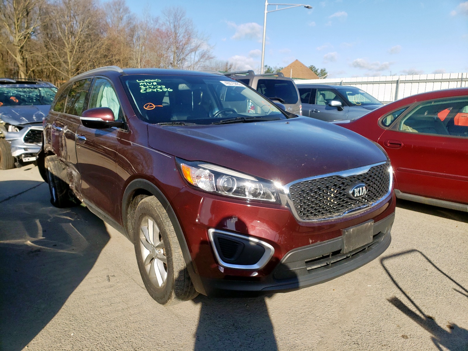 Photo 1 from auction – 2016 KIA SORENTO LX with VIN 5XYPG4A39GG128008